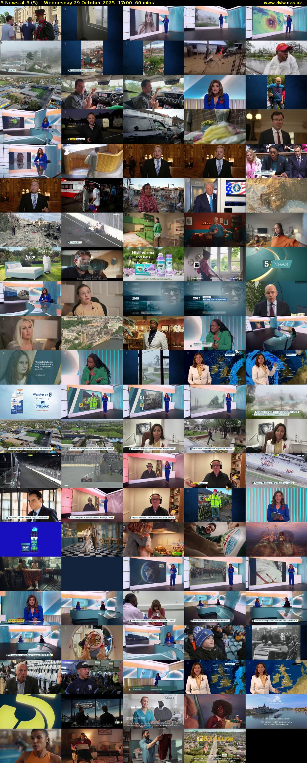 5 News at 5 (5) Wednesday 29 October 2025 17:00 - 18:00