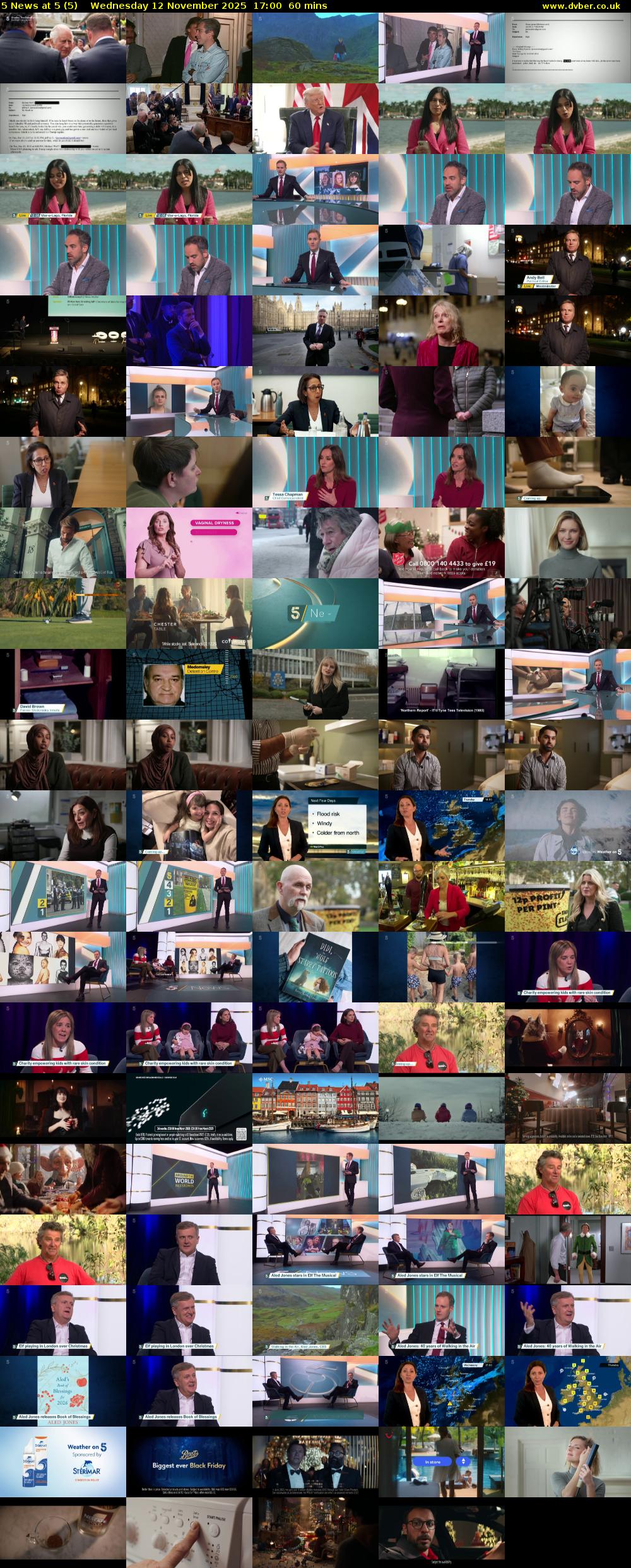 5 News at 5 (5) Wednesday 12 November 2025 17:00 - 18:00
