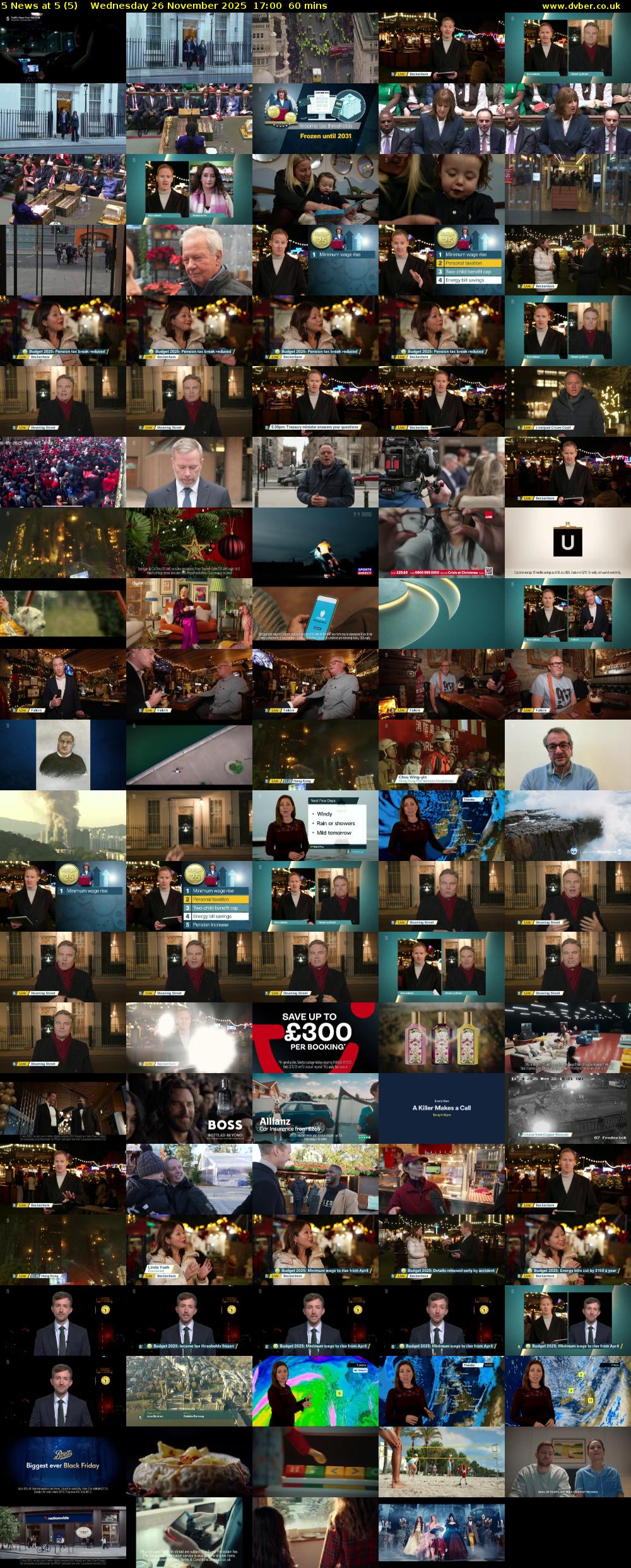 5 News at 5 (5) Wednesday 26 November 2025 17:00 - 18:00