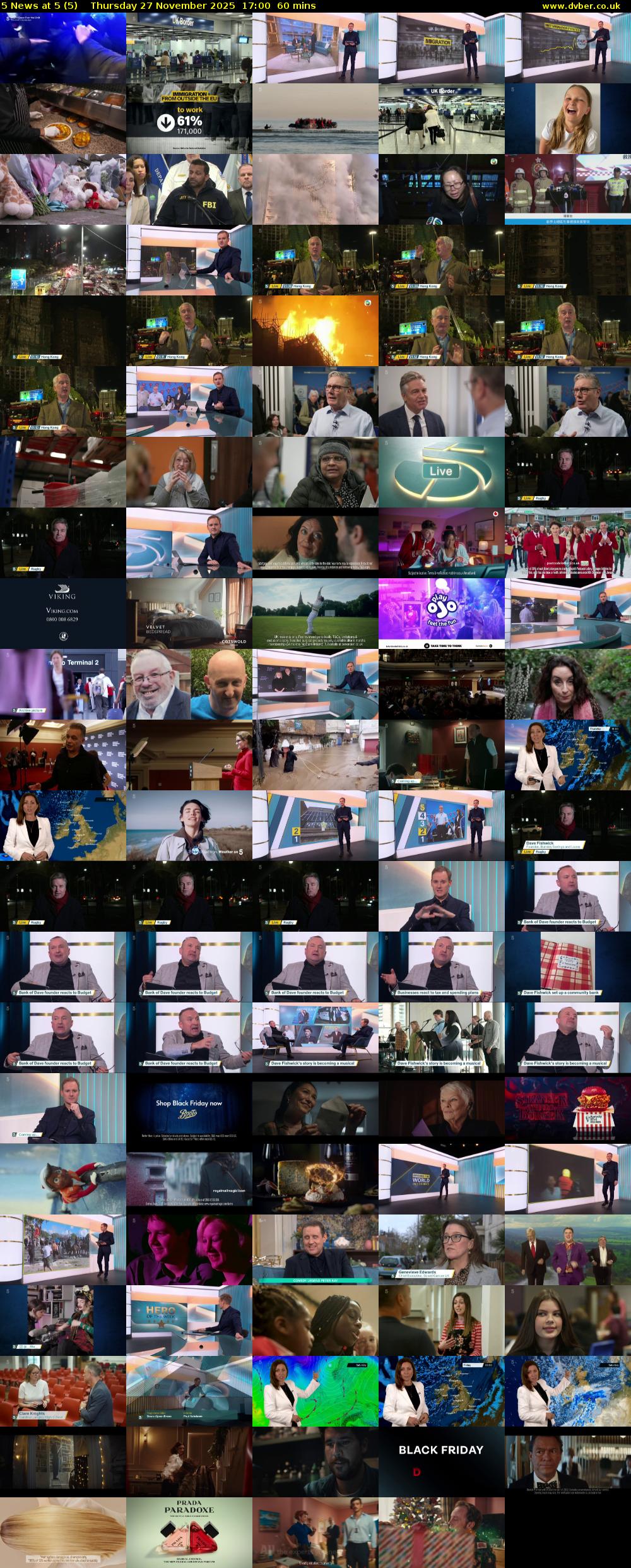 5 News at 5 (5) Thursday 27 November 2025 17:00 - 18:00