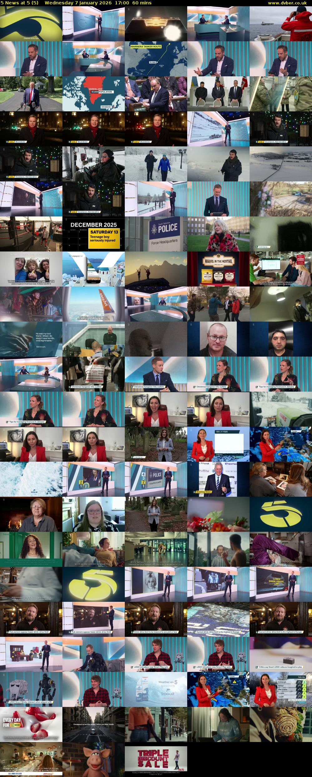 5 News at 5 (5) Wednesday 7 January 2026 17:00 - 18:00