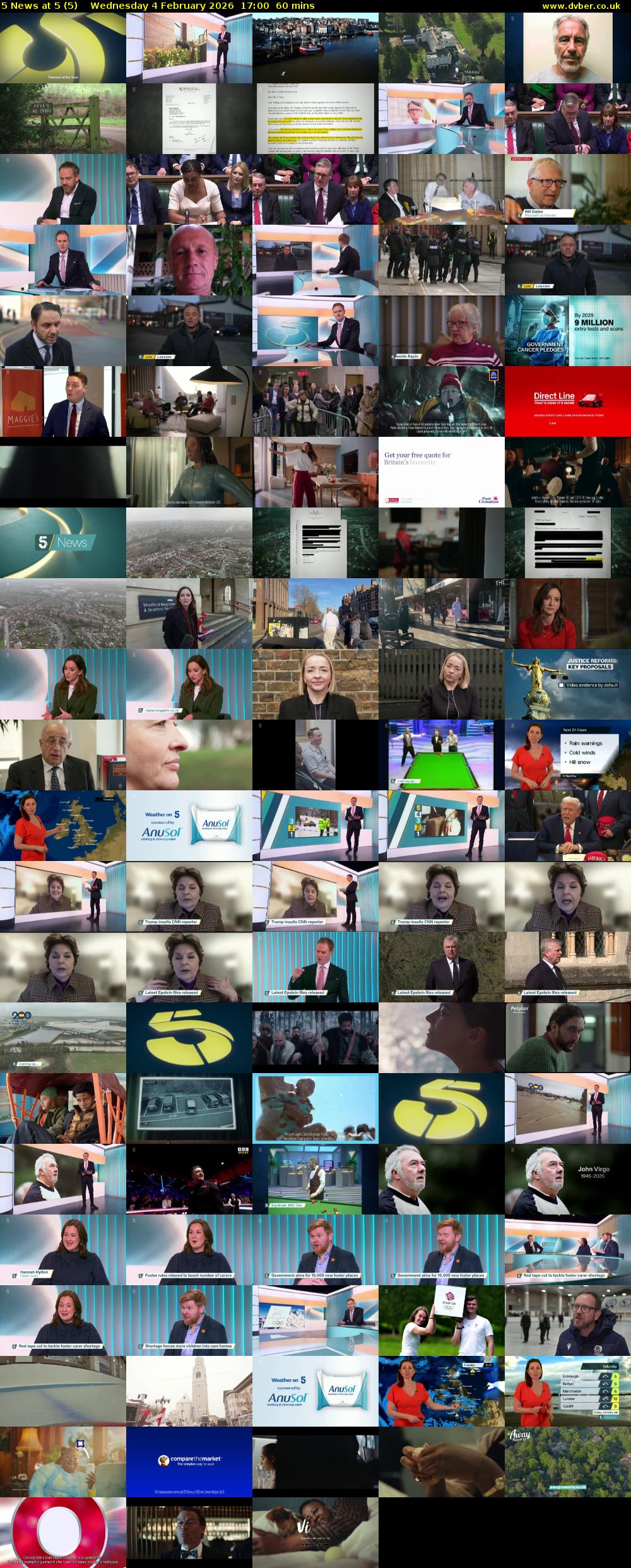 5 News at 5 (5) Wednesday 4 February 2026 17:00 - 18:00