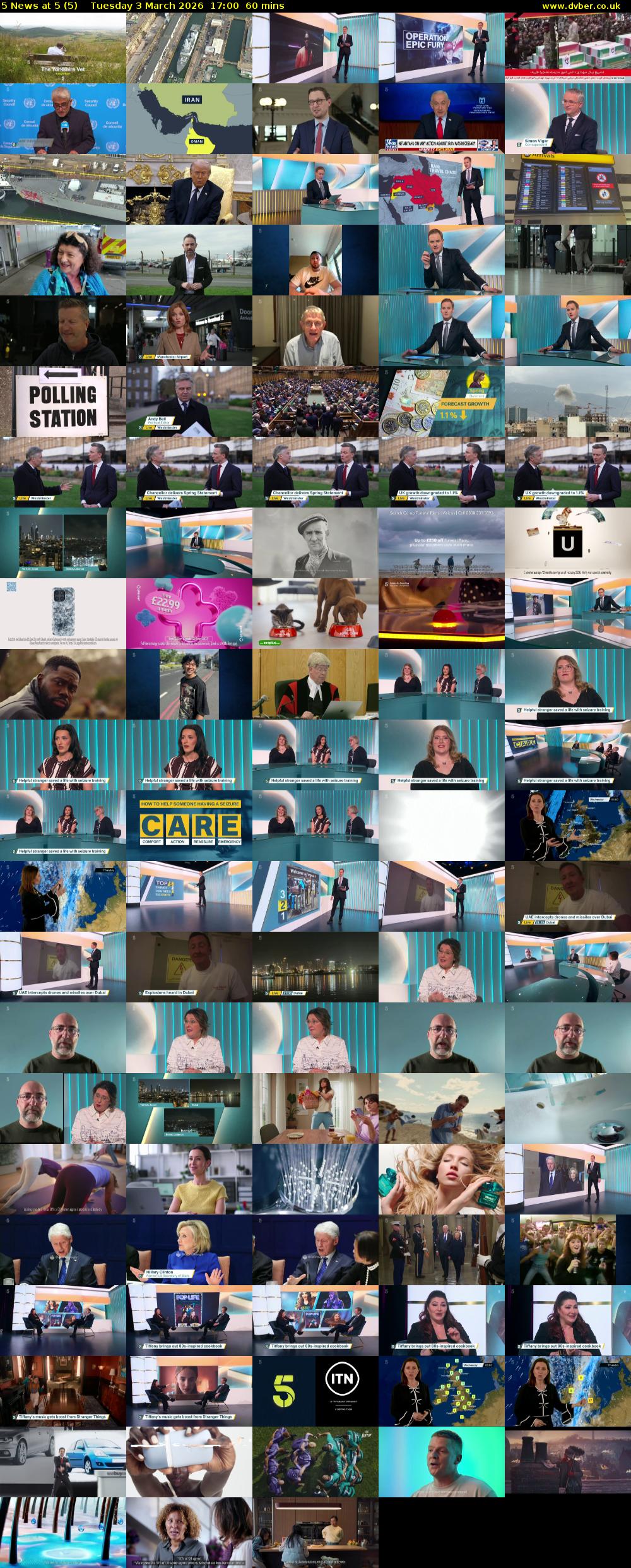 5 News at 5 (5) Tuesday 3 March 2026 17:00 - 18:00