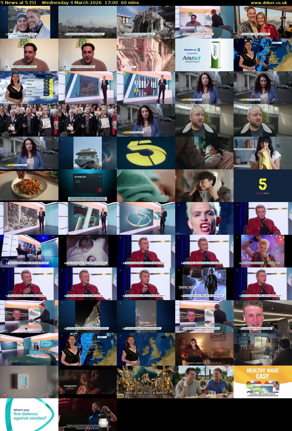 5 News at 5 (5) Wednesday 4 March 2026 17:00 - 18:00