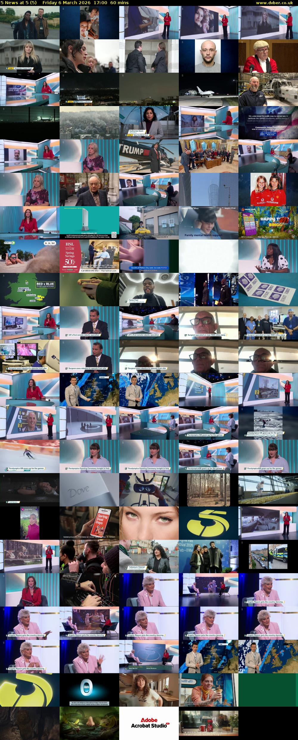 5 News at 5 (5) Friday 6 March 2026 17:00 - 18:00