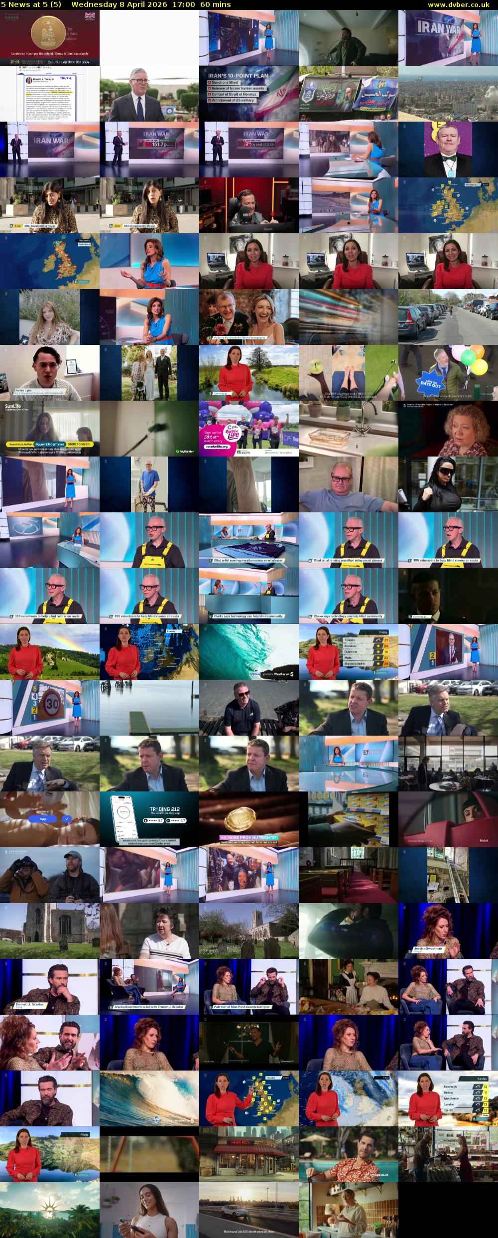 5 News at 5 (5) Wednesday 8 April 2026 17:00 - 18:00
