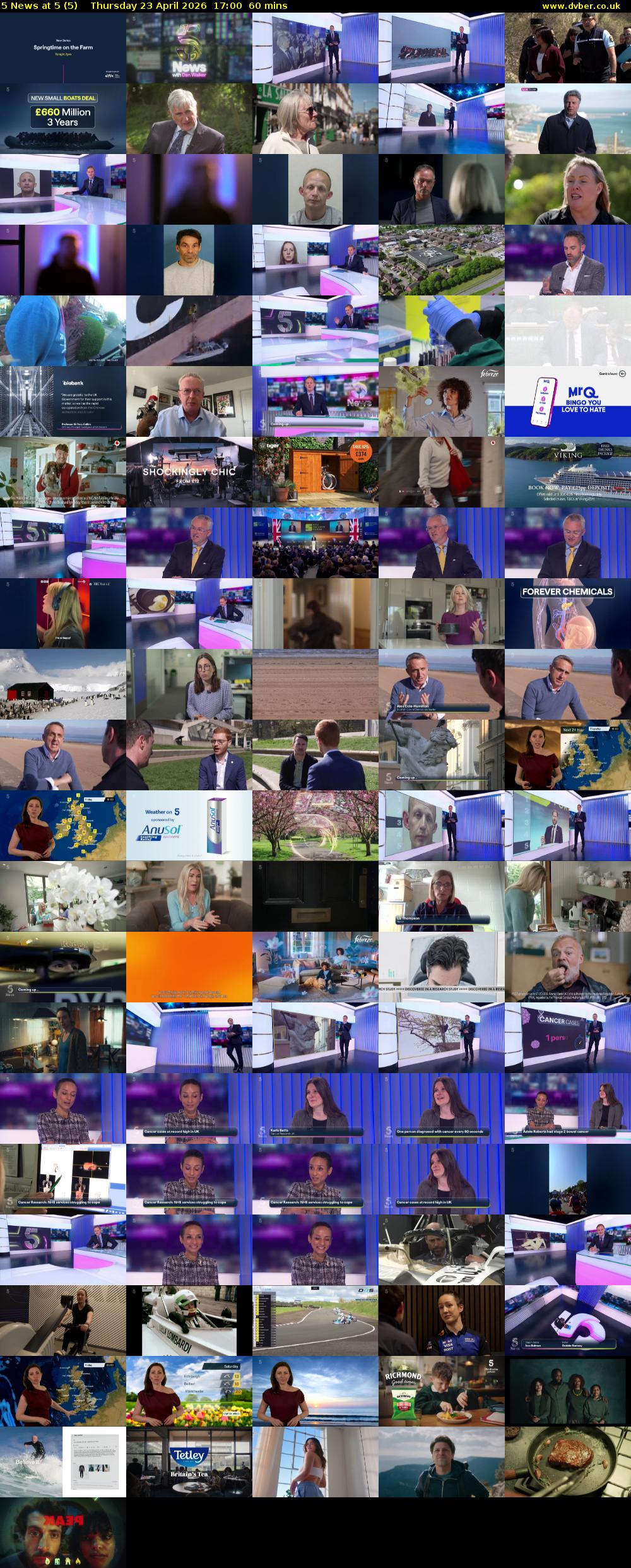 5 News at 5 (5) Thursday 23 April 2026 17:00 - 18:00