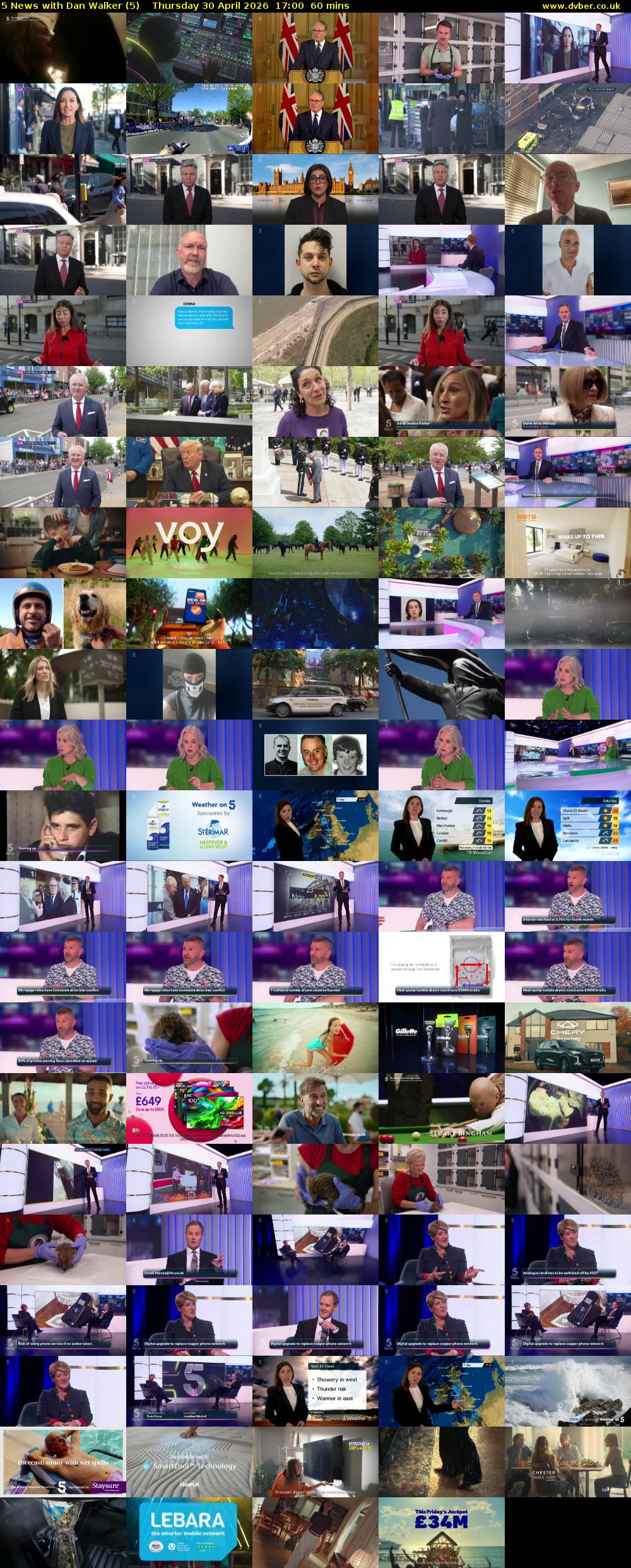 5 News with Dan Walker (5) Thursday 30 April 2026 17:00 - 18:00