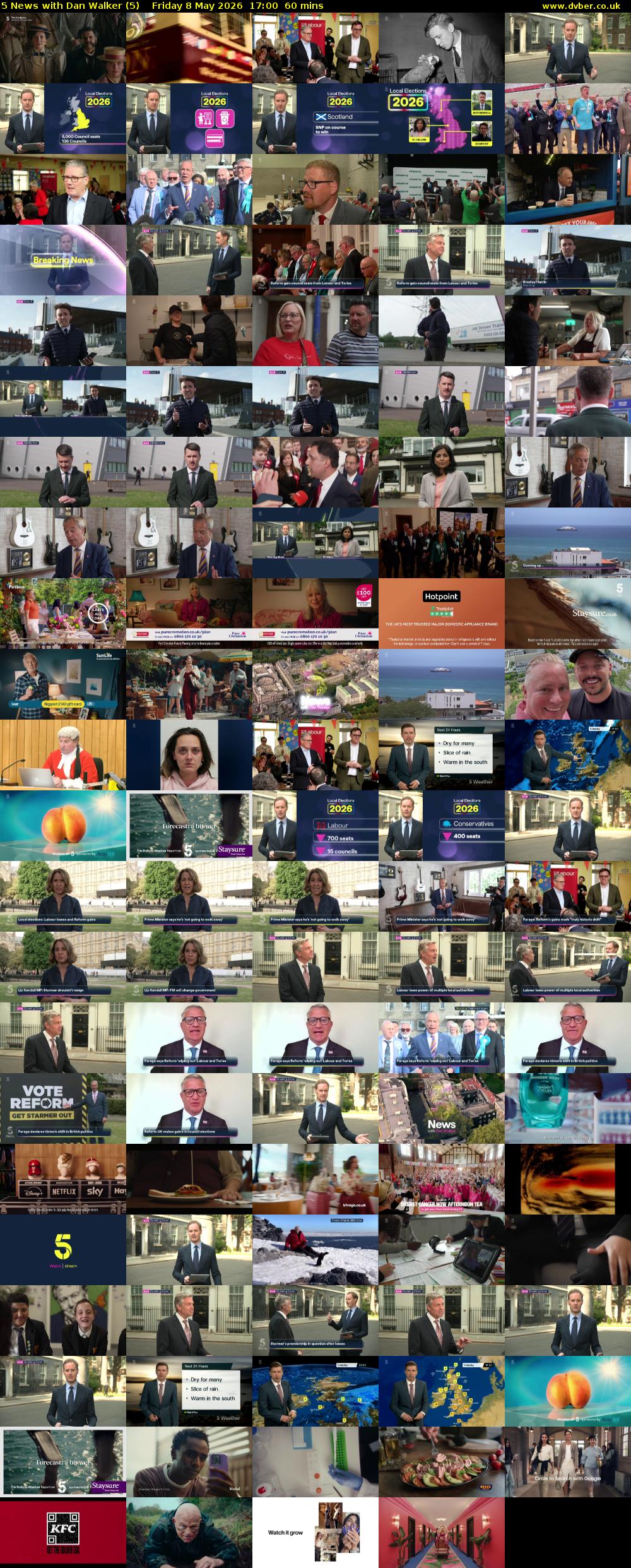 5 News with Dan Walker (5) Friday 8 May 2026 17:00 - 18:00