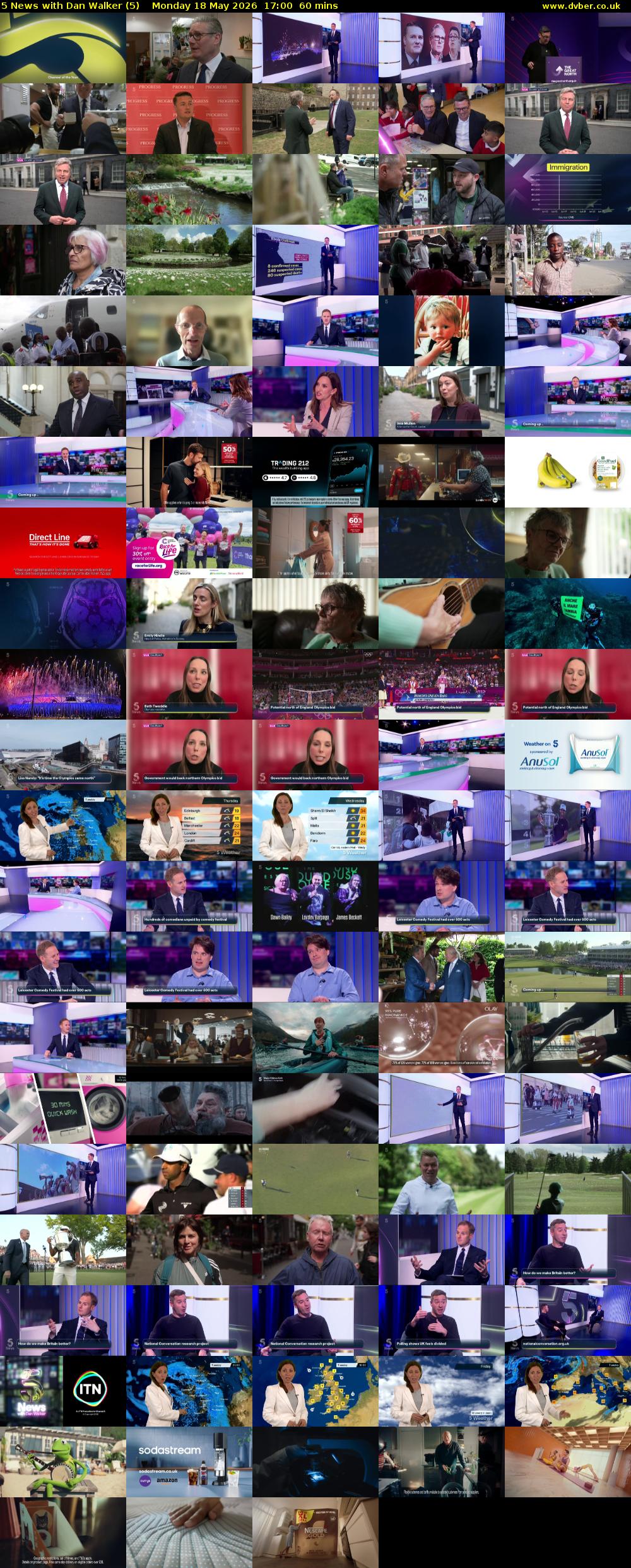 5 News with Dan Walker (5) Monday 18 May 2026 17:00 - 18:00