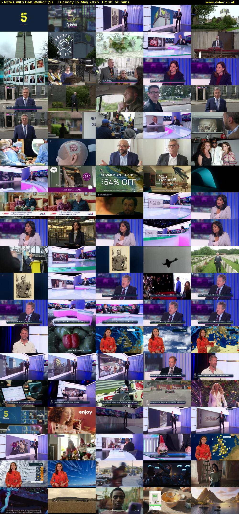 5 News with Dan Walker (5) Tuesday 19 May 2026 17:00 - 18:00