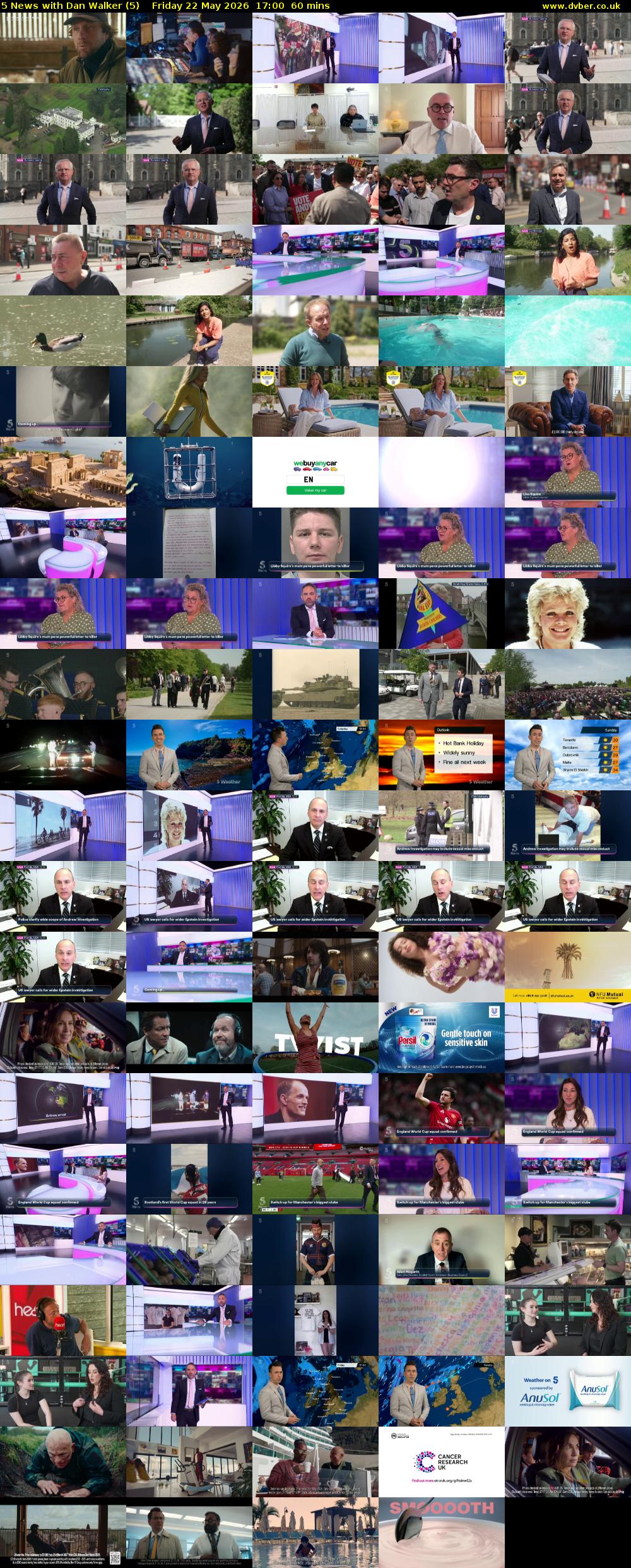 5 News with Dan Walker (5) Friday 22 May 2026 17:00 - 18:00