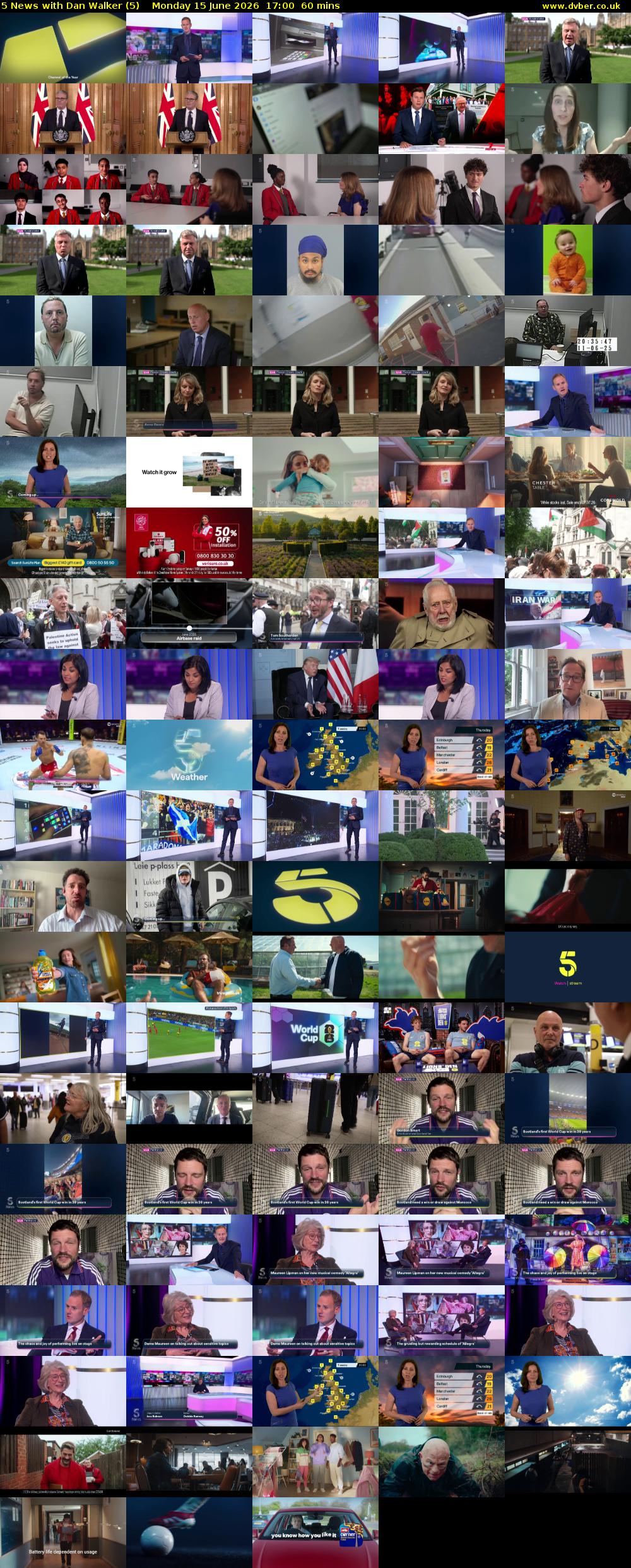 5 News with Dan Walker (5) Monday 15 June 2026 17:00 - 18:00
