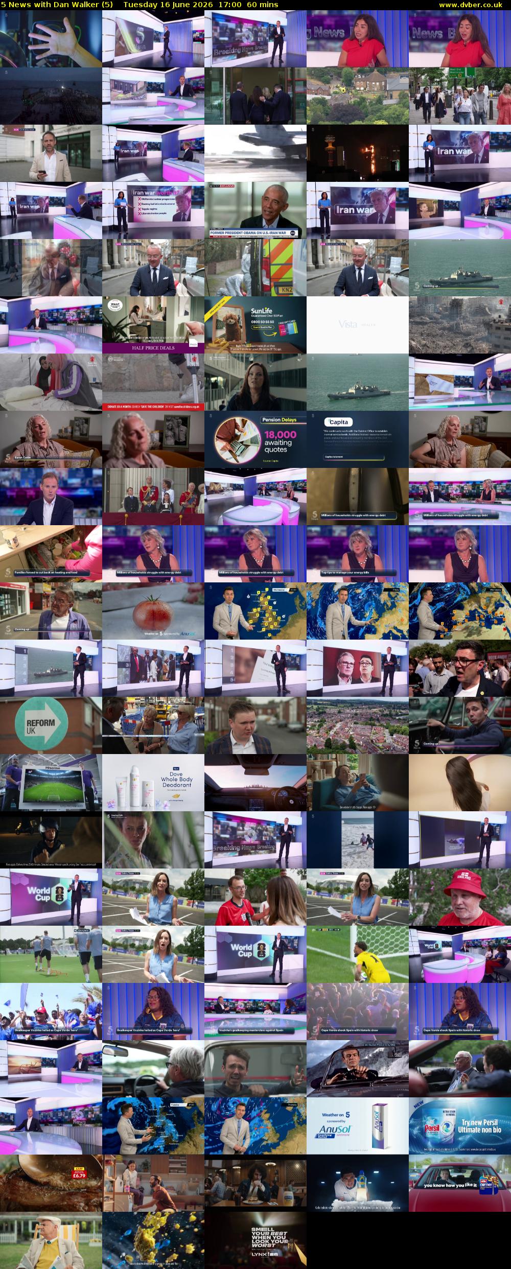 5 News with Dan Walker (5) Tuesday 16 June 2026 17:00 - 18:00