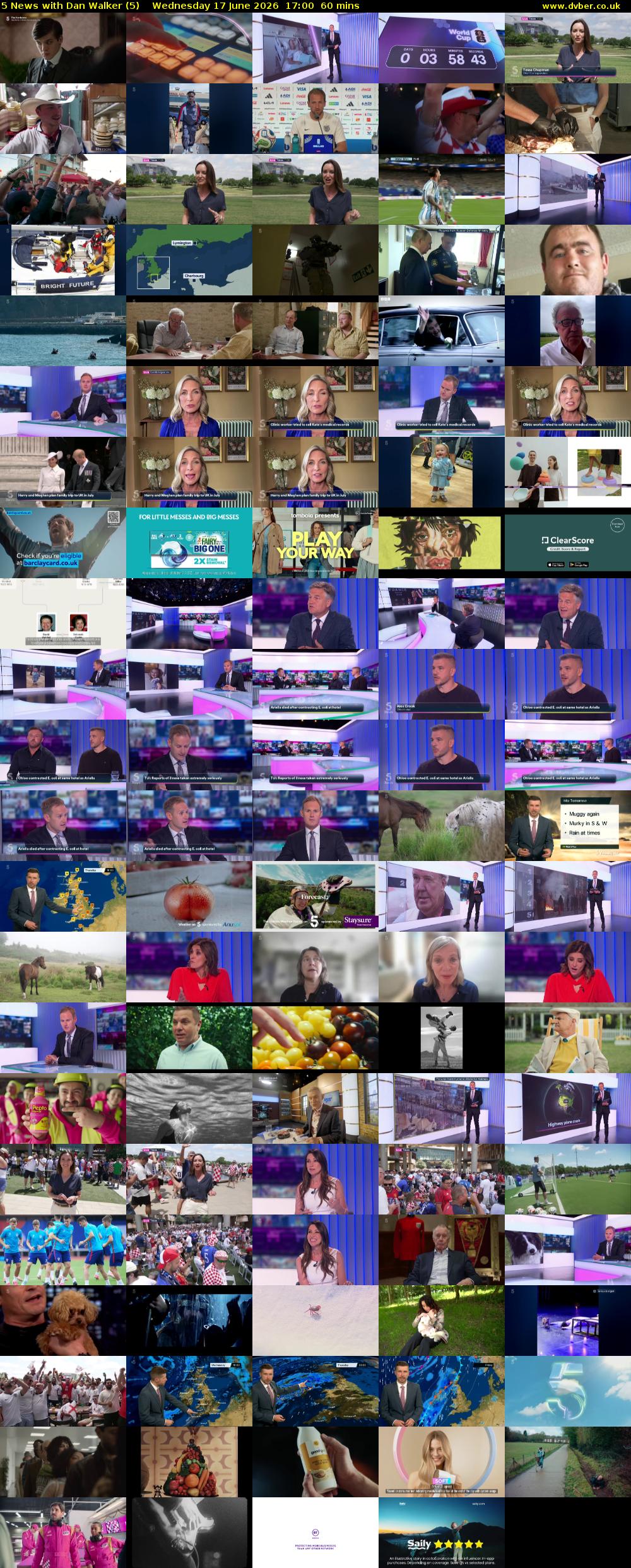 5 News with Dan Walker (5) Wednesday 17 June 2026 17:00 - 18:00
