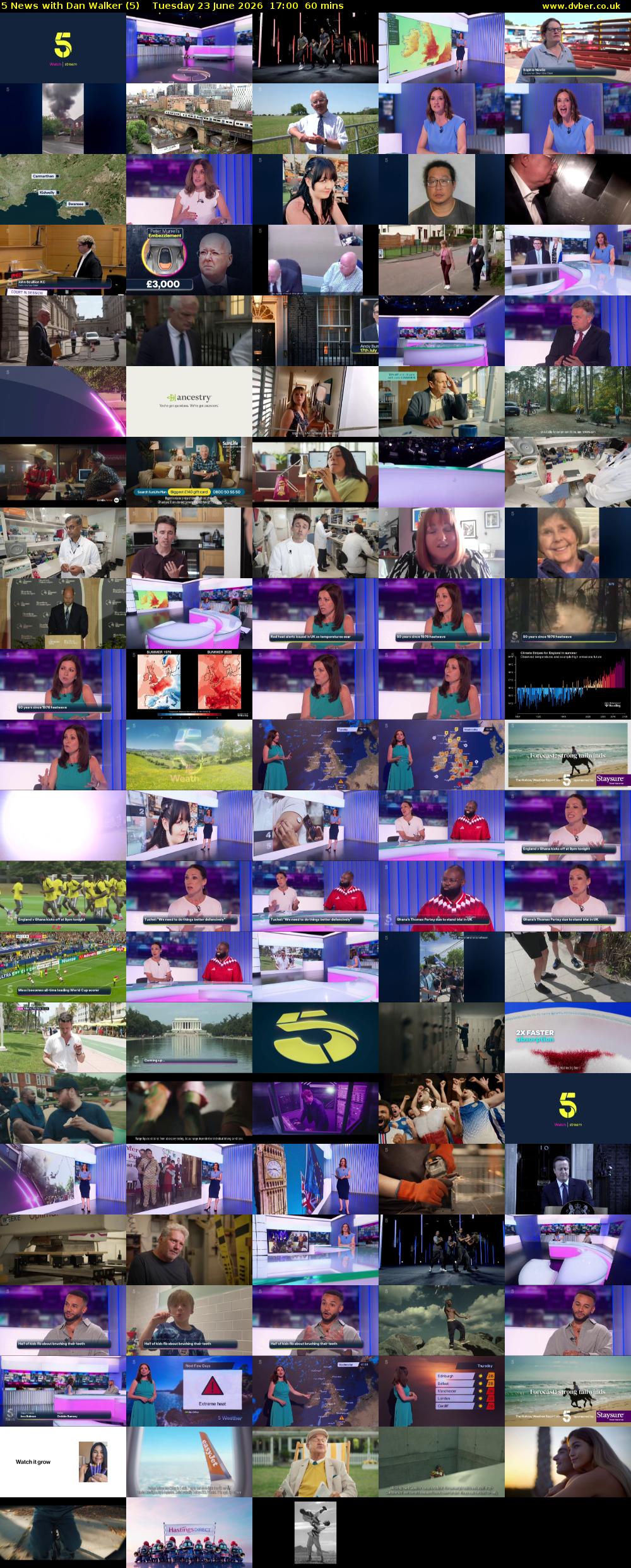 5 News with Dan Walker (5) Tuesday 23 June 2026 17:00 - 18:00
