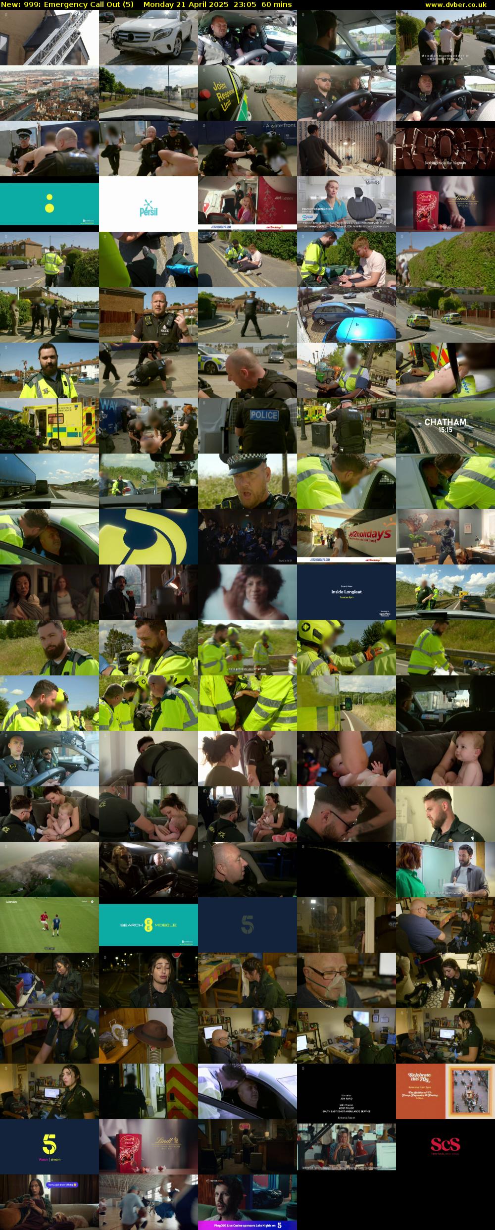 999: Emergency Call Out (5) Monday 21 April 2025 23:05 - 00:05