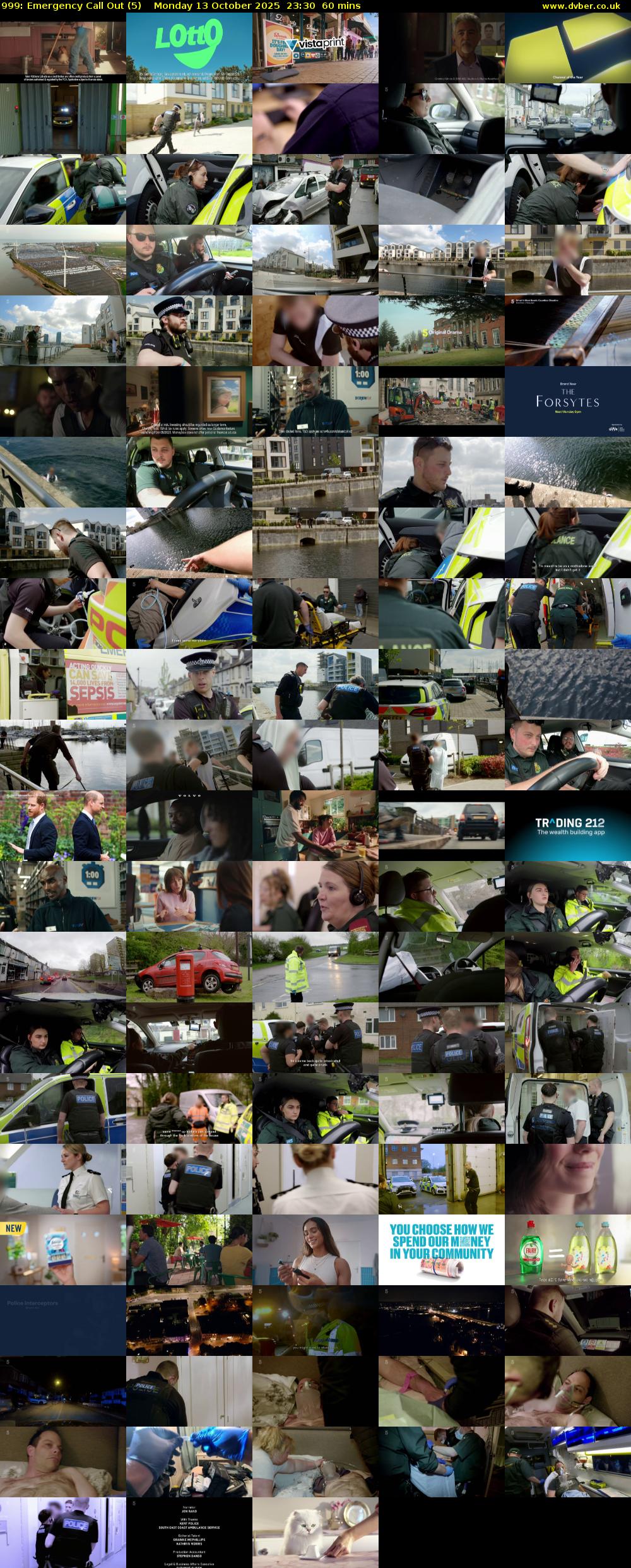 999: Emergency Call Out (5) Monday 13 October 2025 23:30 - 00:30