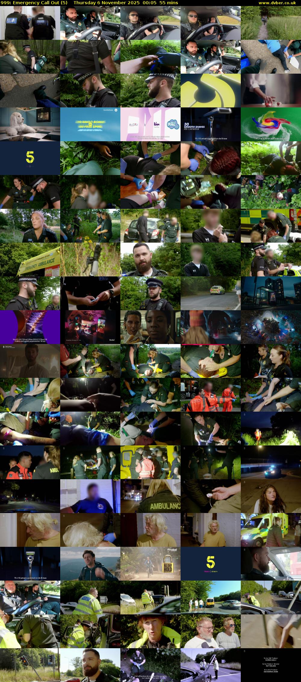 999: Emergency Call Out (5) Thursday 6 November 2025 00:05 - 01:00