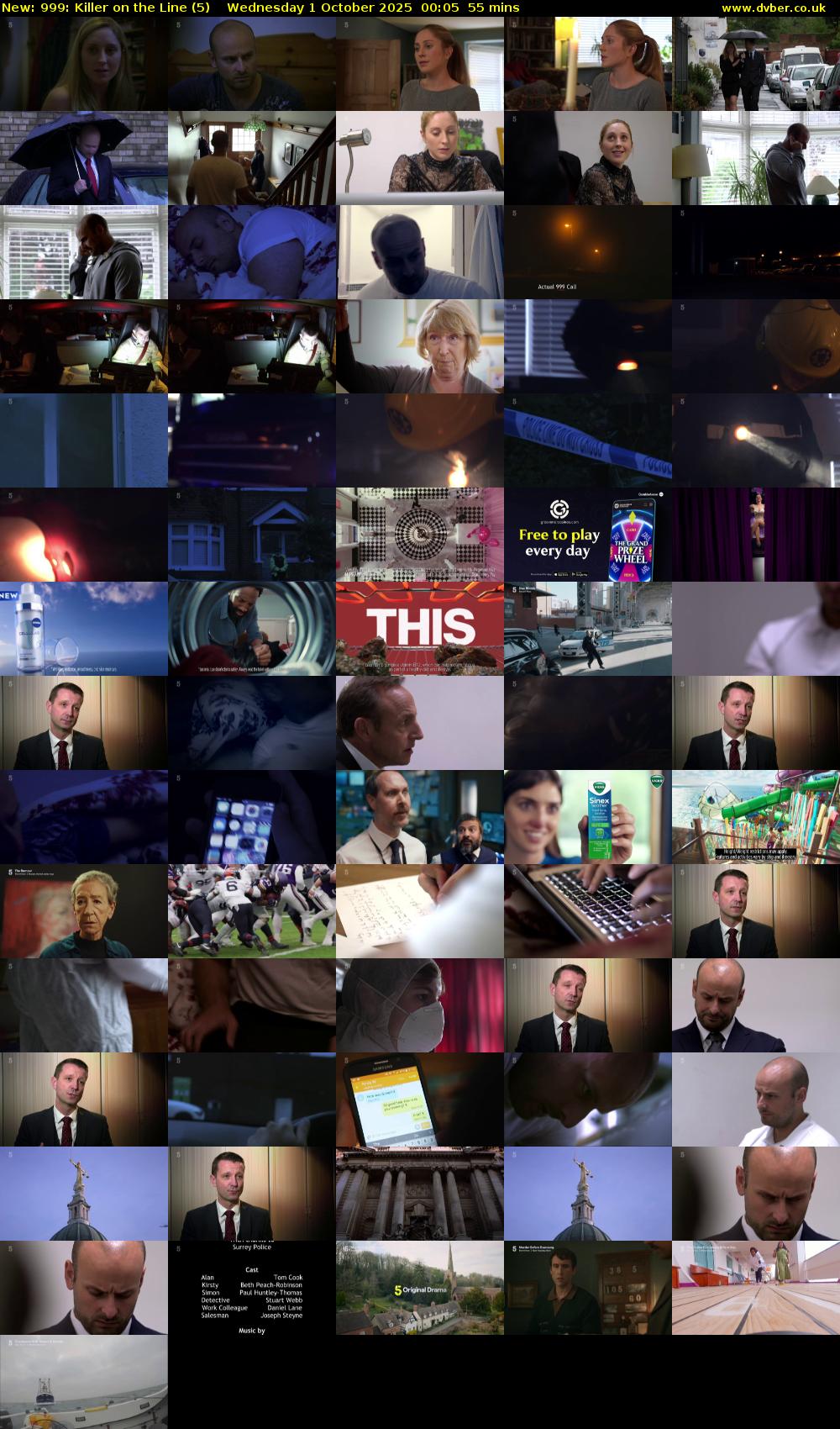 999: Killer on the Line (5) Wednesday 1 October 2025 00:05 - 01:00