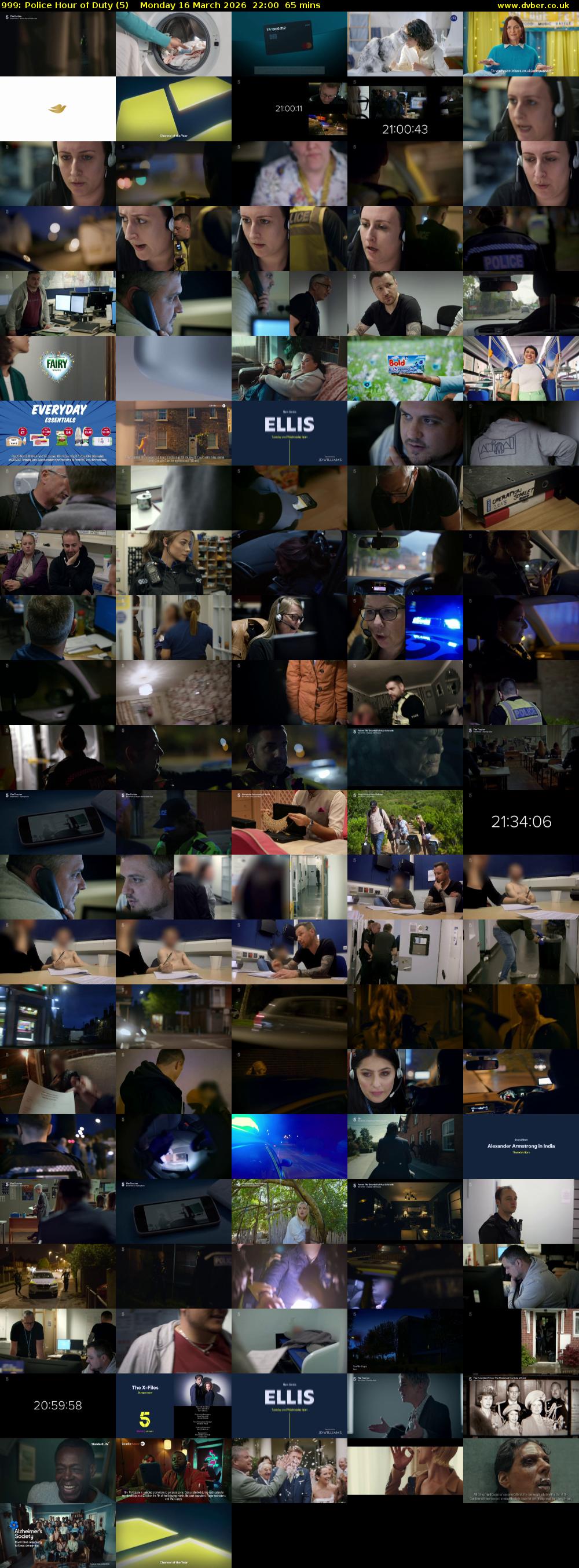 999: Police Hour of Duty (5) Monday 16 March 2026 22:00 - 23:05