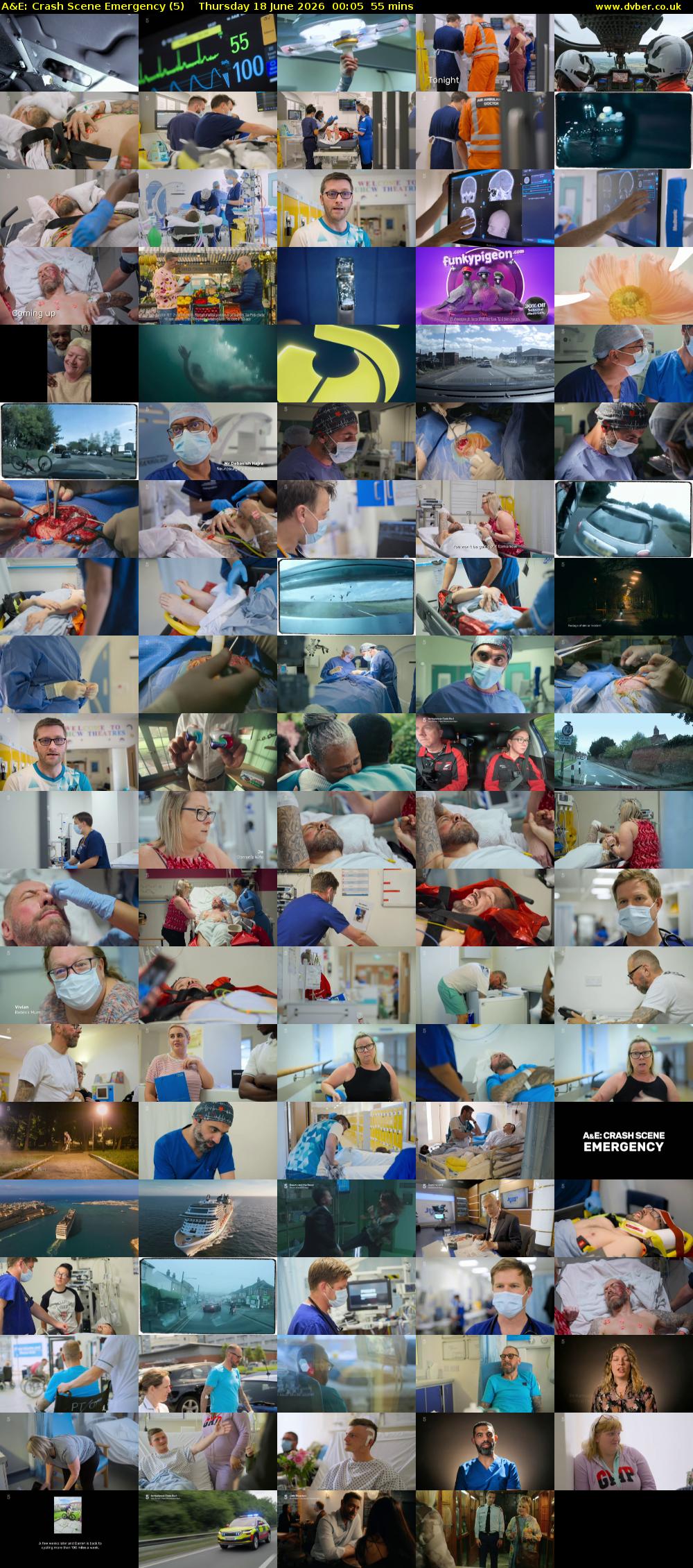 A&E: Crash Scene Emergency (5) Thursday 18 June 2026 00:05 - 01:00