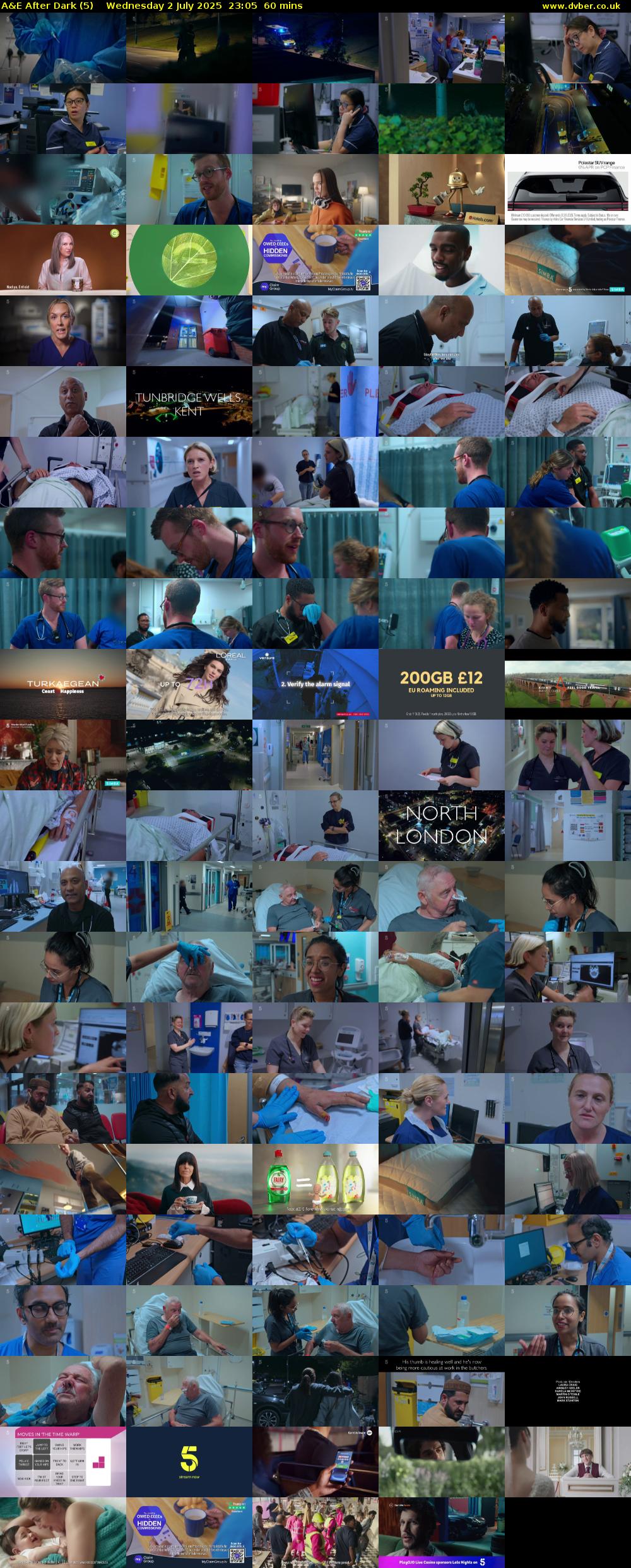 A&E After Dark (5) Wednesday 2 July 2025 23:05 - 00:05
