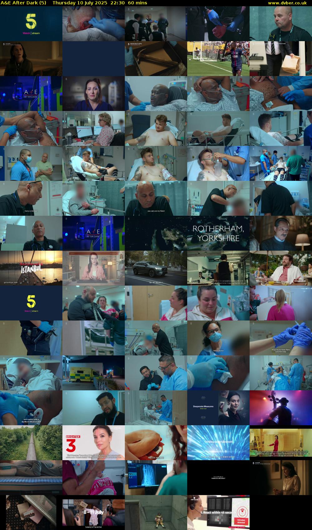 A&E After Dark (5) Thursday 10 July 2025 22:30 - 23:30