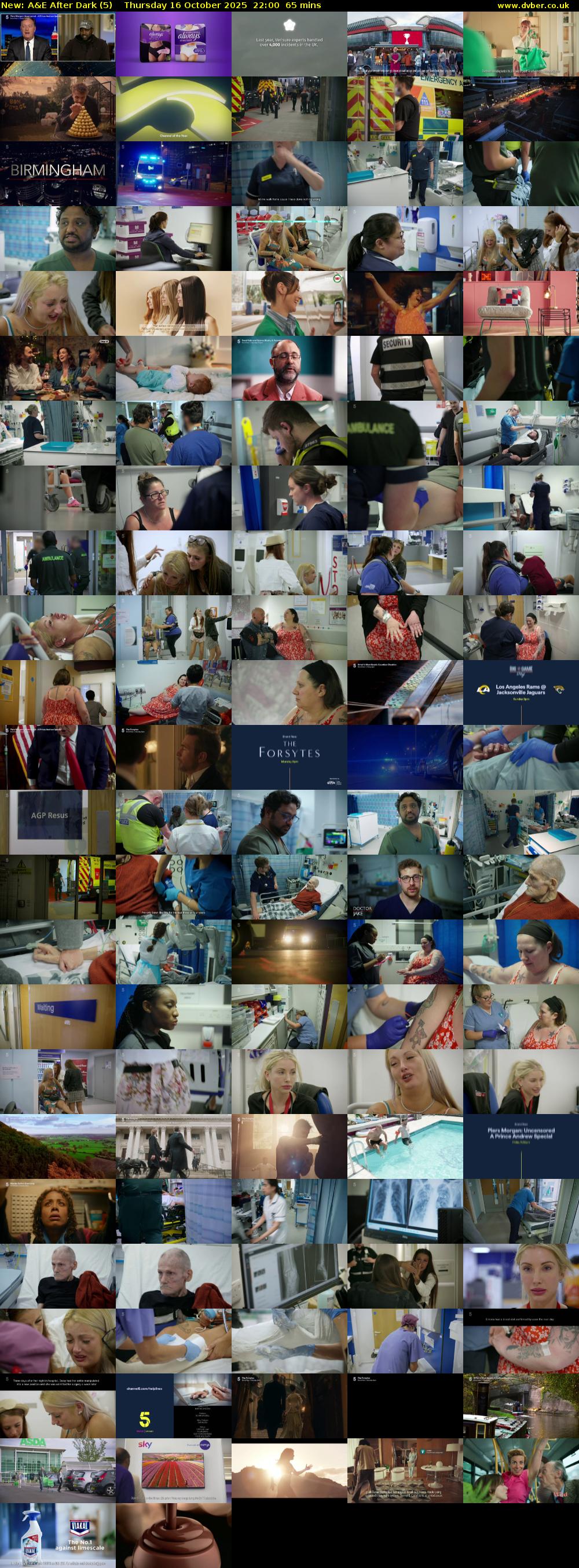 A&E After Dark (5) Thursday 16 October 2025 22:00 - 23:05