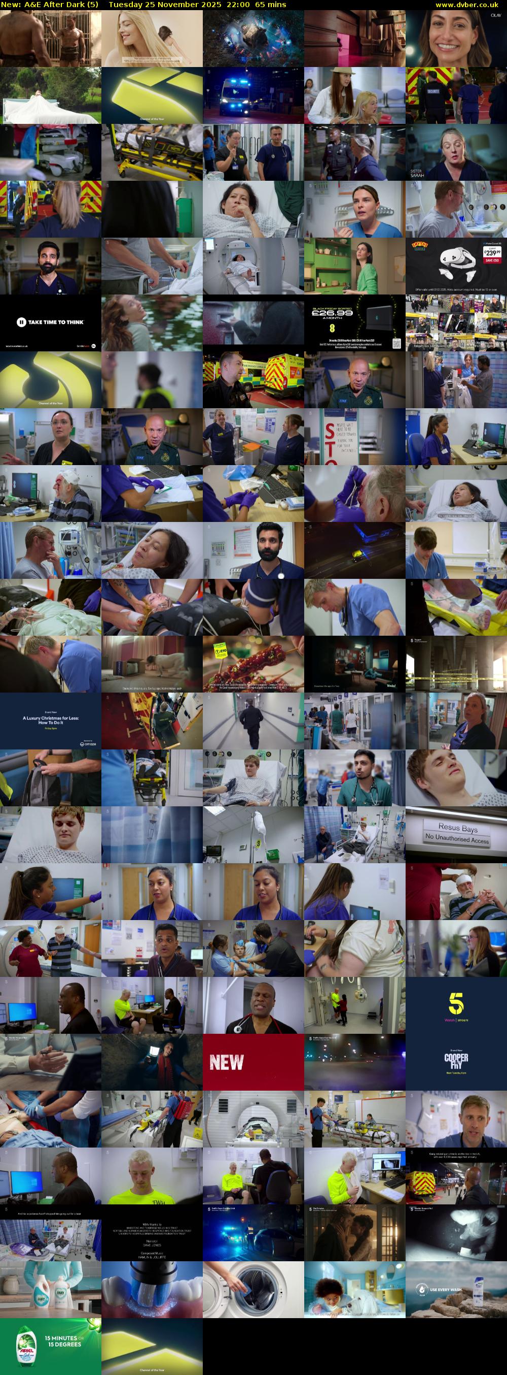 A&E After Dark (5) Tuesday 25 November 2025 22:00 - 23:05