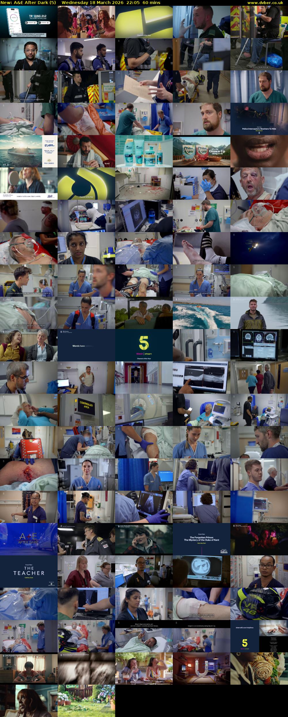 A&E After Dark (5) Wednesday 18 March 2026 22:05 - 23:05