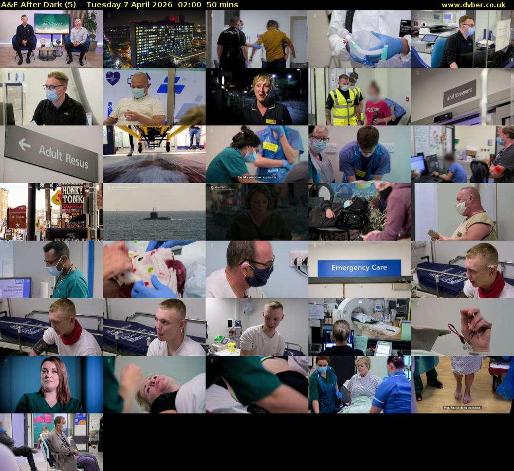 A&E After Dark (5) Tuesday 7 April 2026 02:00 - 02:50