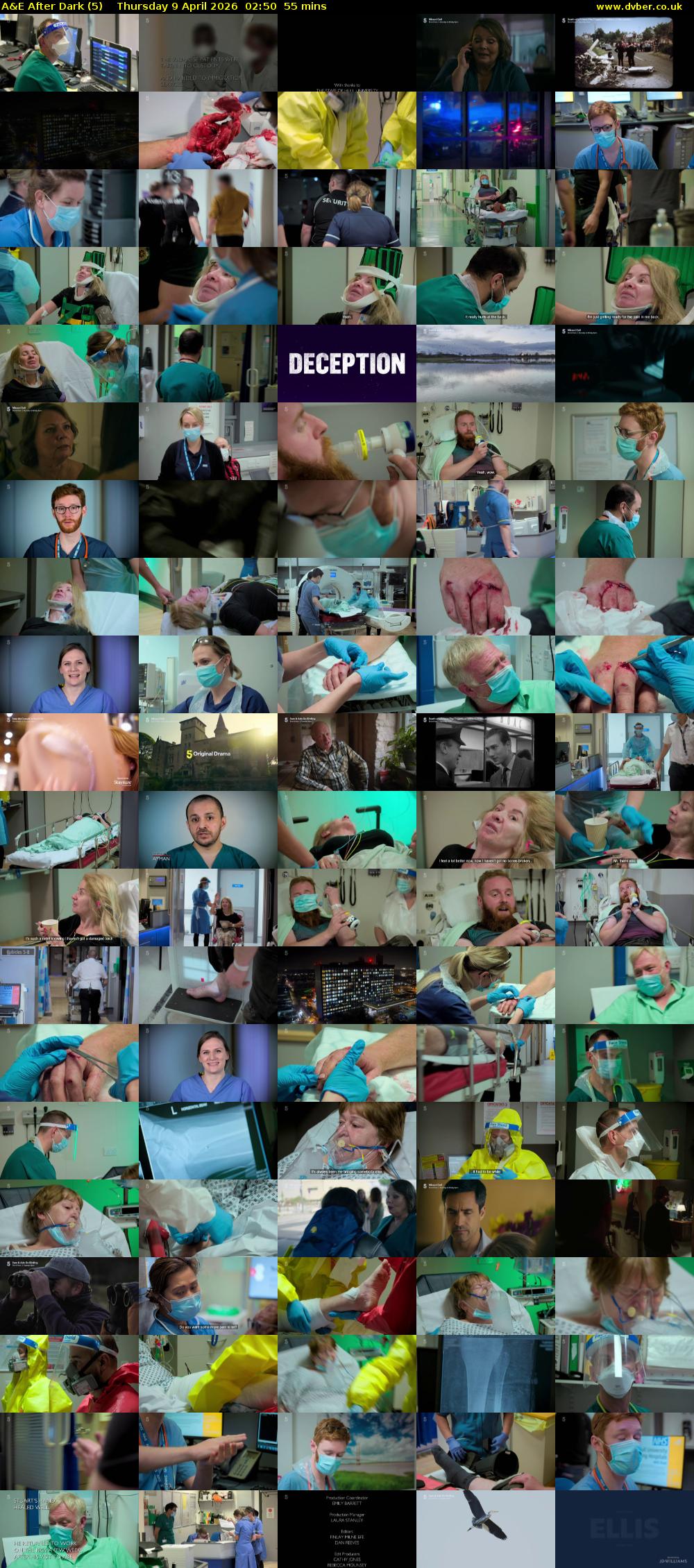 A&E After Dark (5) Thursday 9 April 2026 02:50 - 03:45