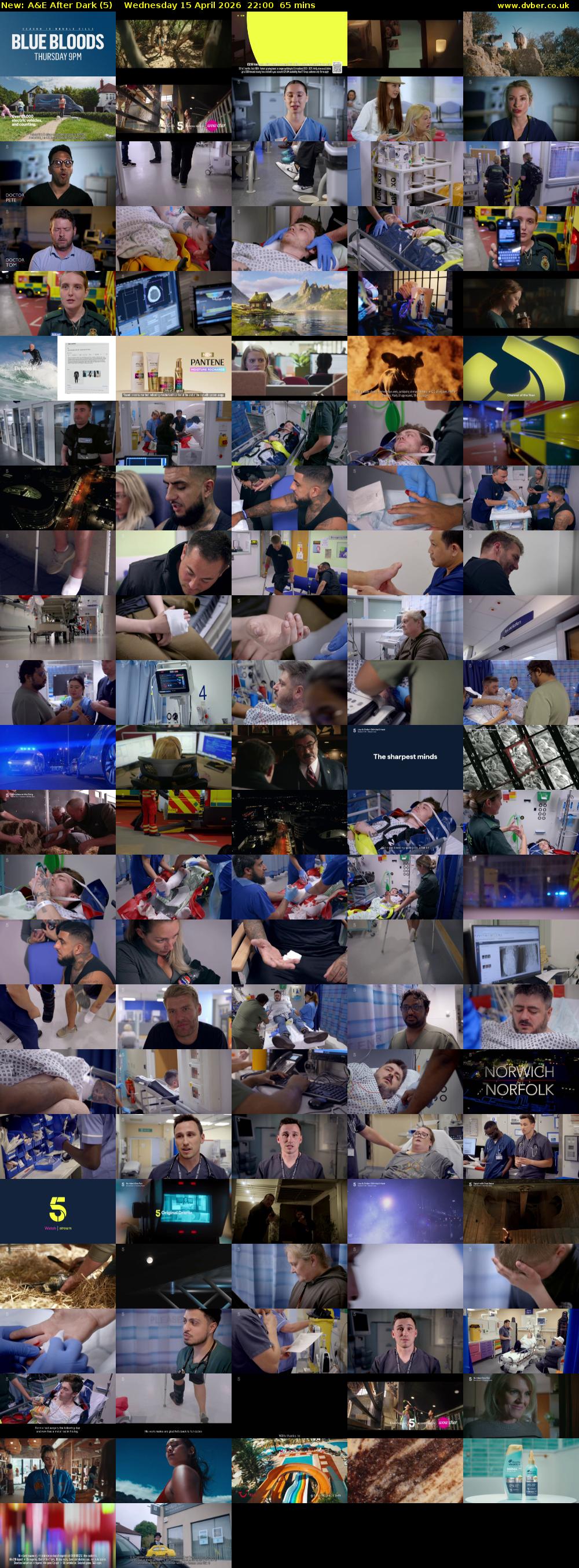 A&E After Dark (5) Wednesday 15 April 2026 22:00 - 23:05