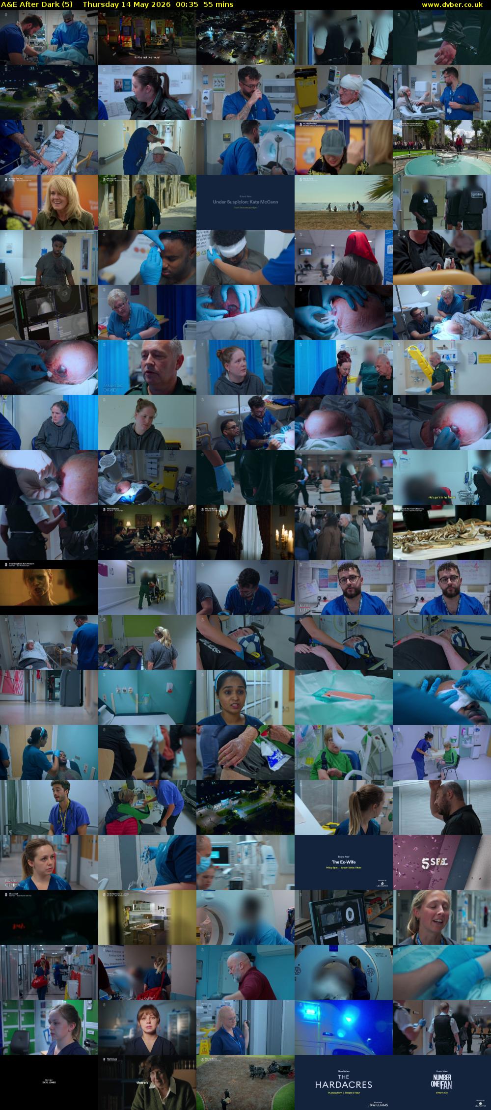 A&E After Dark (5) Thursday 14 May 2026 00:35 - 01:30