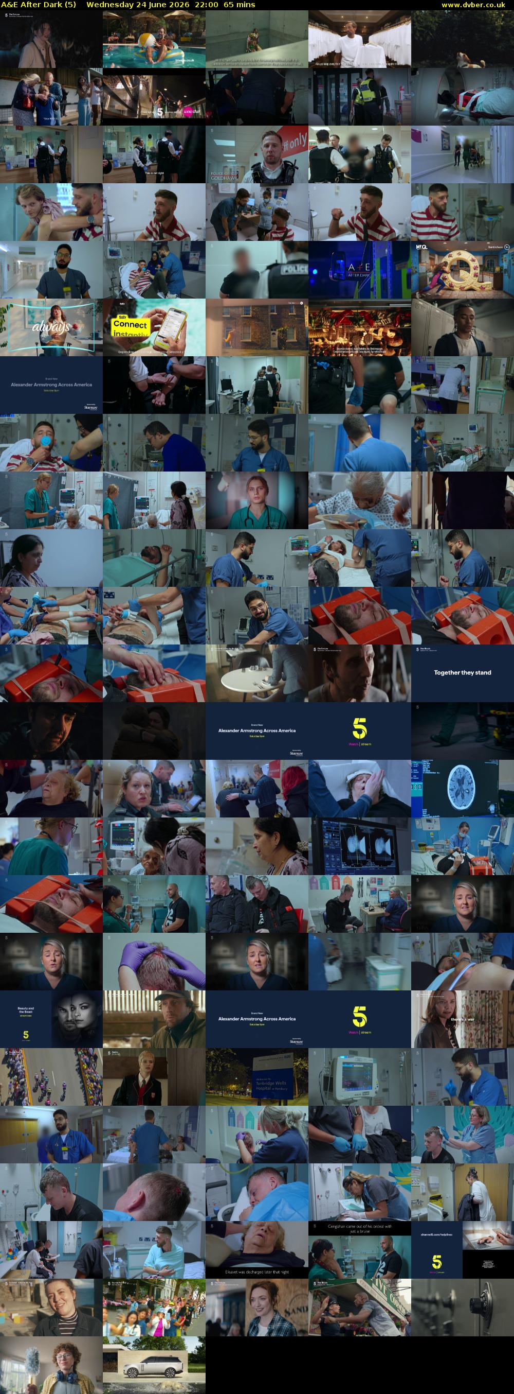 A&E After Dark (5) Wednesday 24 June 2026 22:00 - 23:05