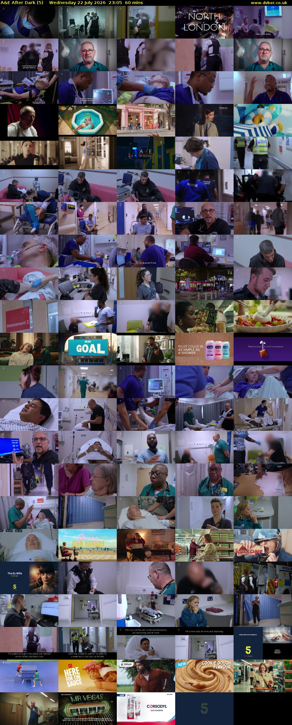 A&E After Dark (5) Wednesday 22 July 2026 23:05 - 00:05