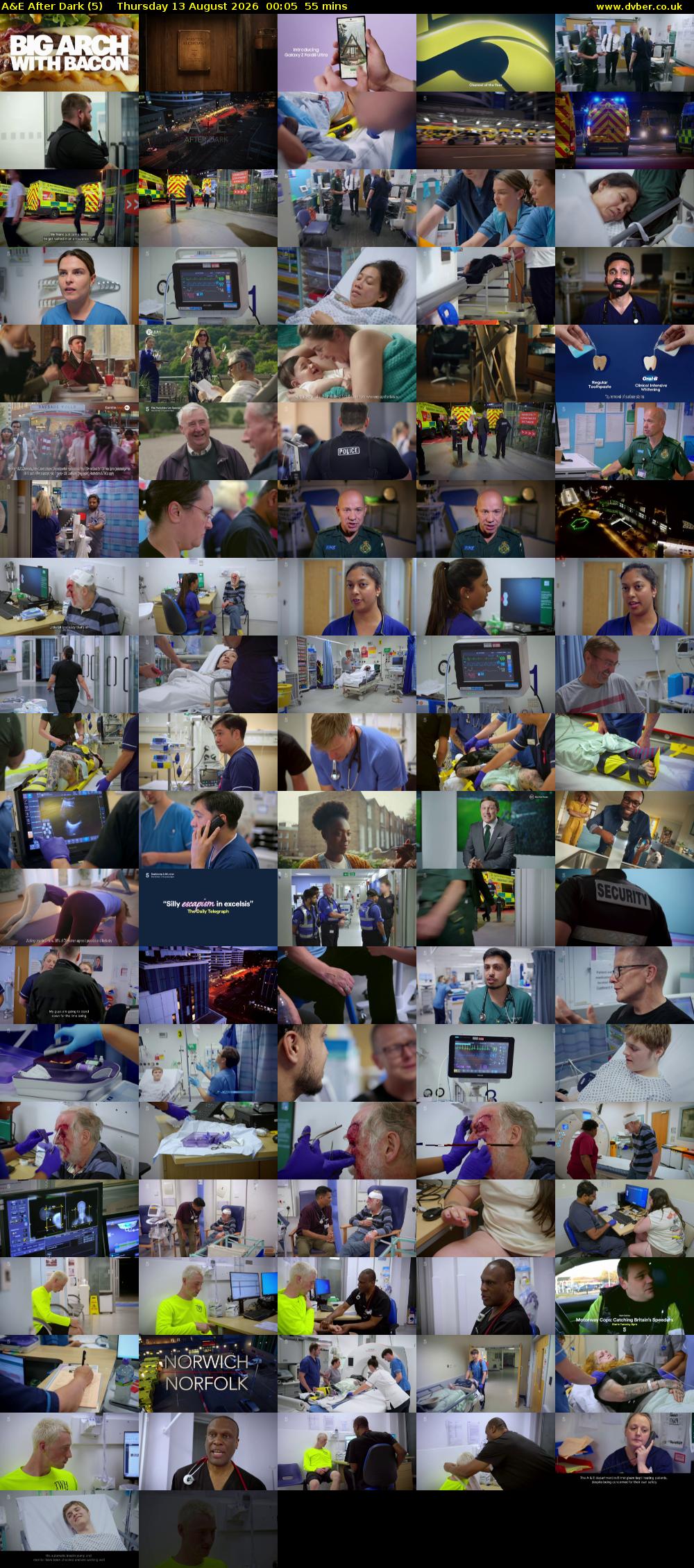 A&E After Dark (5) Thursday 13 August 2026 00:05 - 01:00