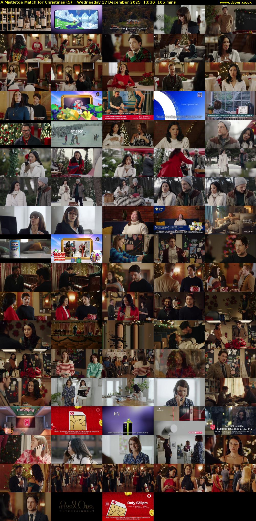 A Mistletoe Match for Christmas (5) Wednesday 17 December 2025 13:30 - 15:15