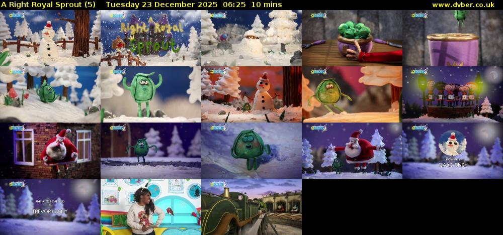 A Right Royal Sprout (5) Tuesday 23 December 2025 06:25 - 06:35