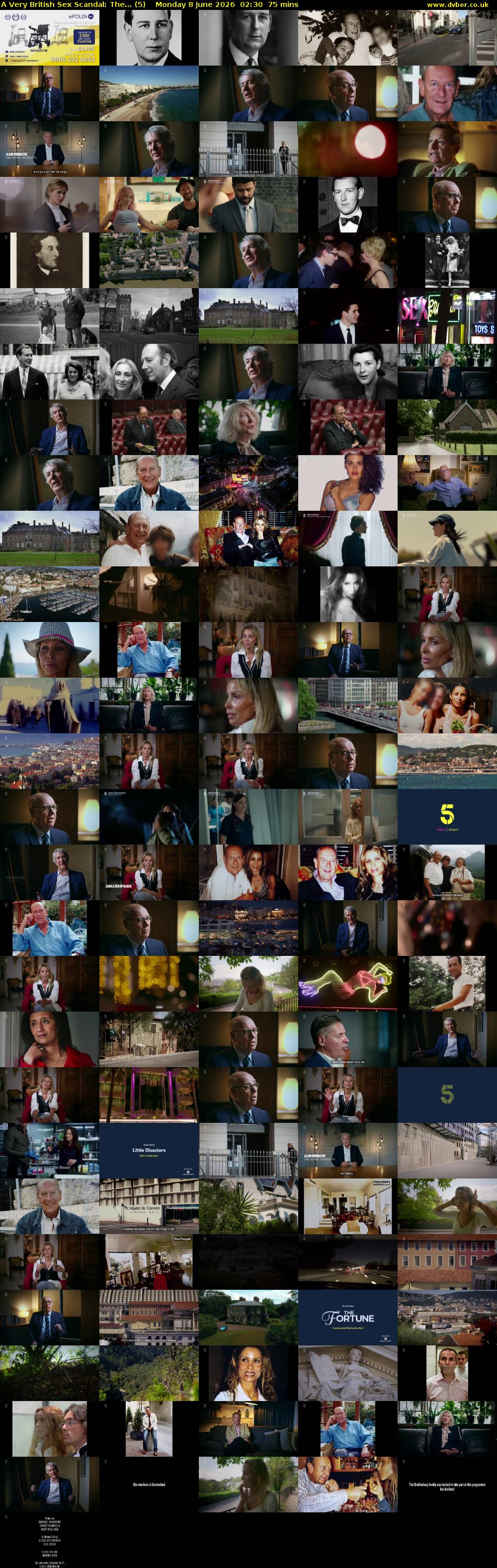 A Very British Sex Scandal: The... (5) Monday 8 June 2026 02:30 - 03:45