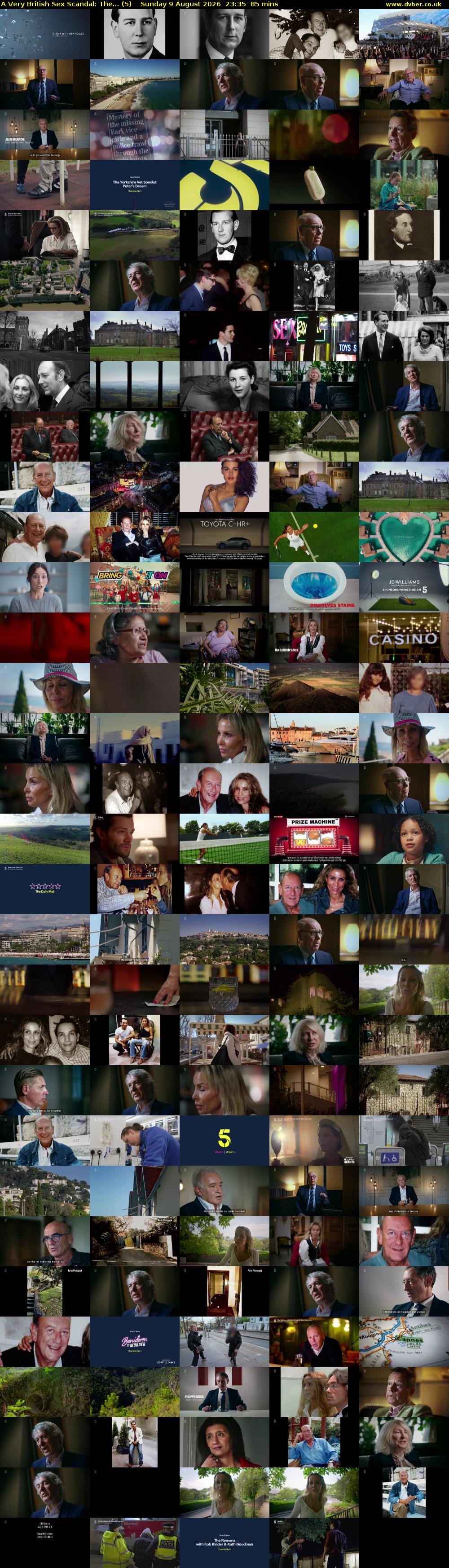A Very British Sex Scandal: The... (5) Sunday 9 August 2026 23:35 - 01:00
