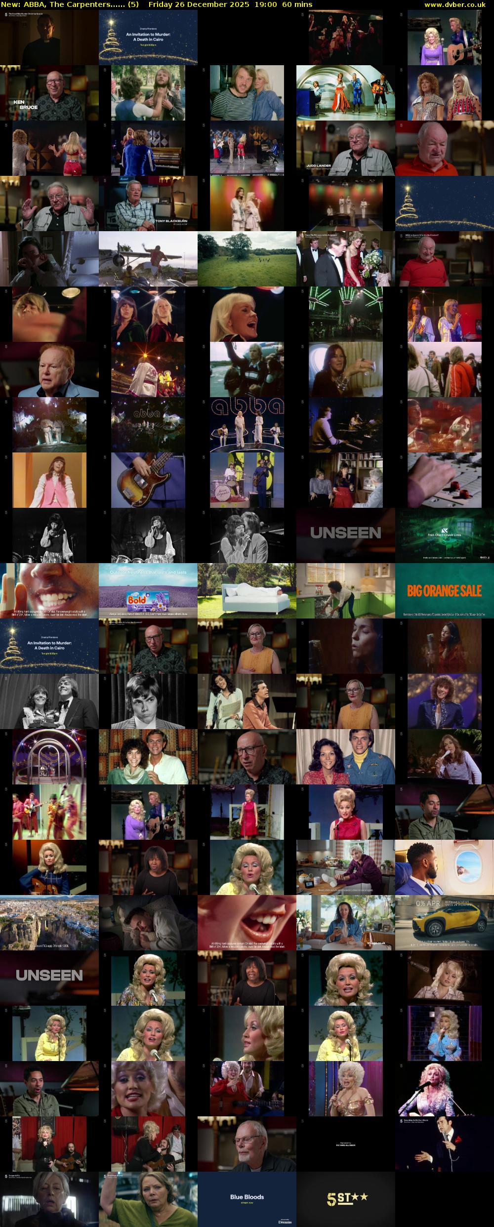 ABBA, The Carpenters...... (5) Friday 26 December 2025 19:00 - 20:00