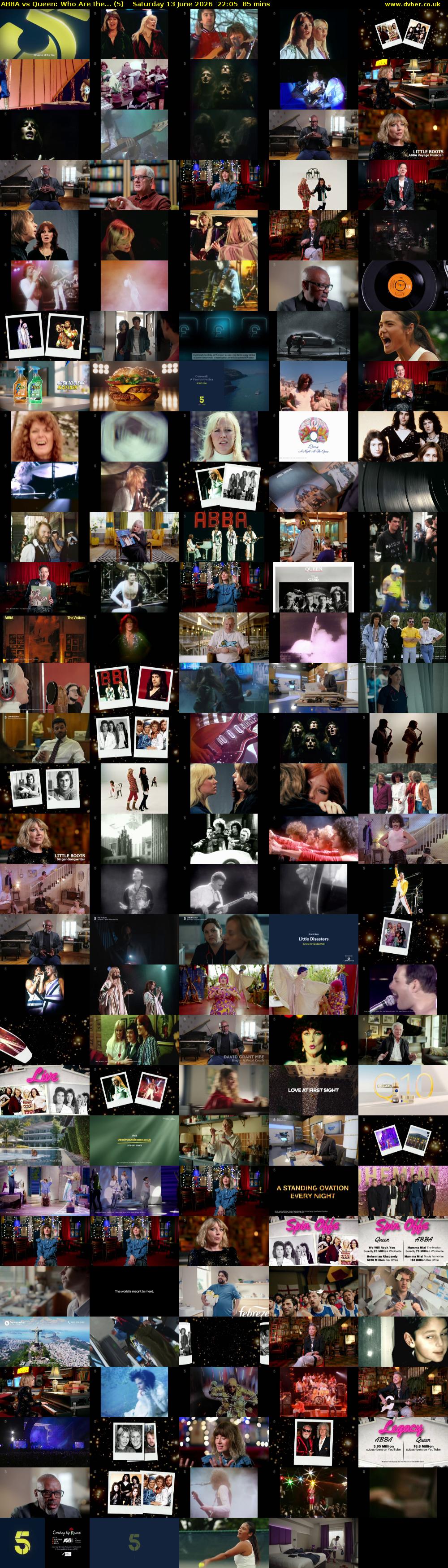 ABBA vs Queen: Who Are the... (5) Saturday 13 June 2026 22:05 - 23:30