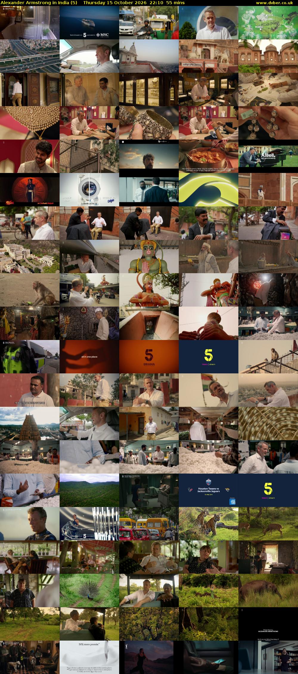 Alexander Armstrong in India (5) Thursday 15 October 2026 22:10 - 23:05