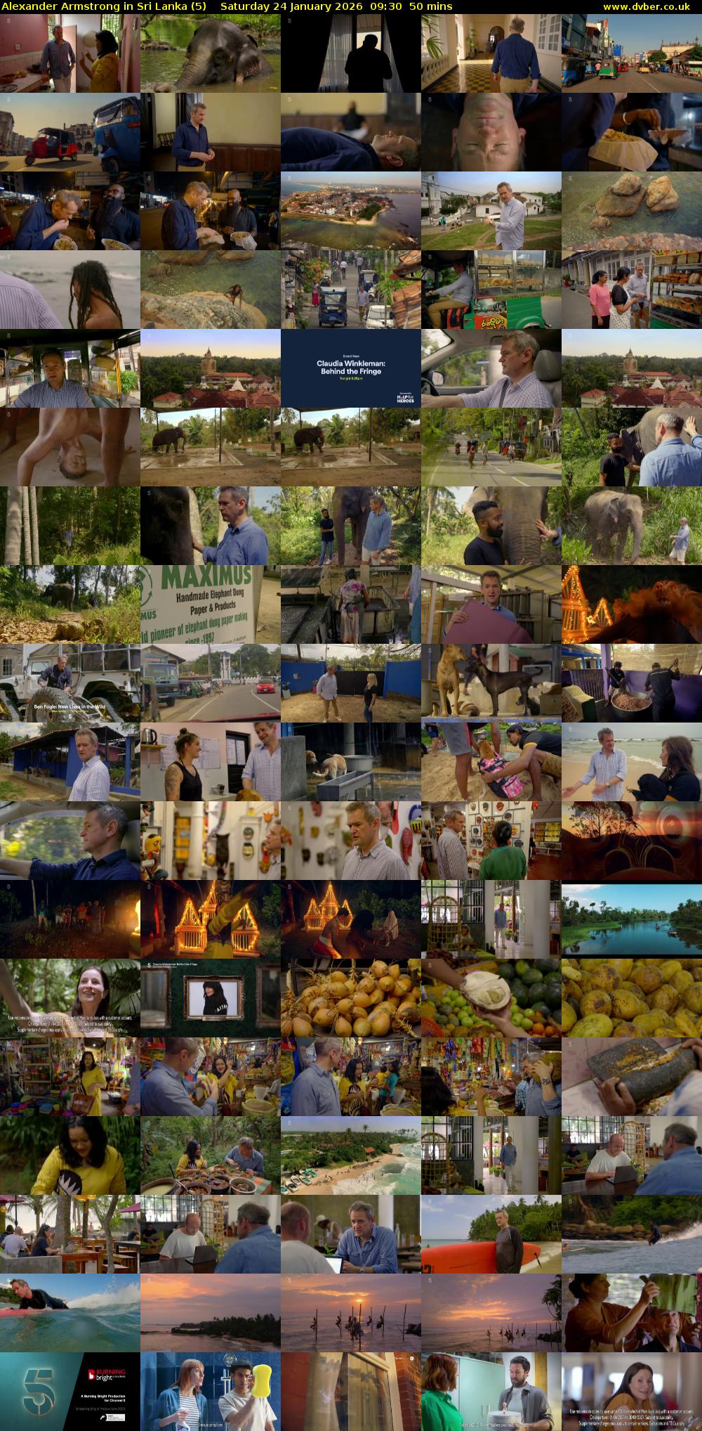 Alexander Armstrong in Sri Lanka (5) Saturday 24 January 2026 09:30 - 10:20