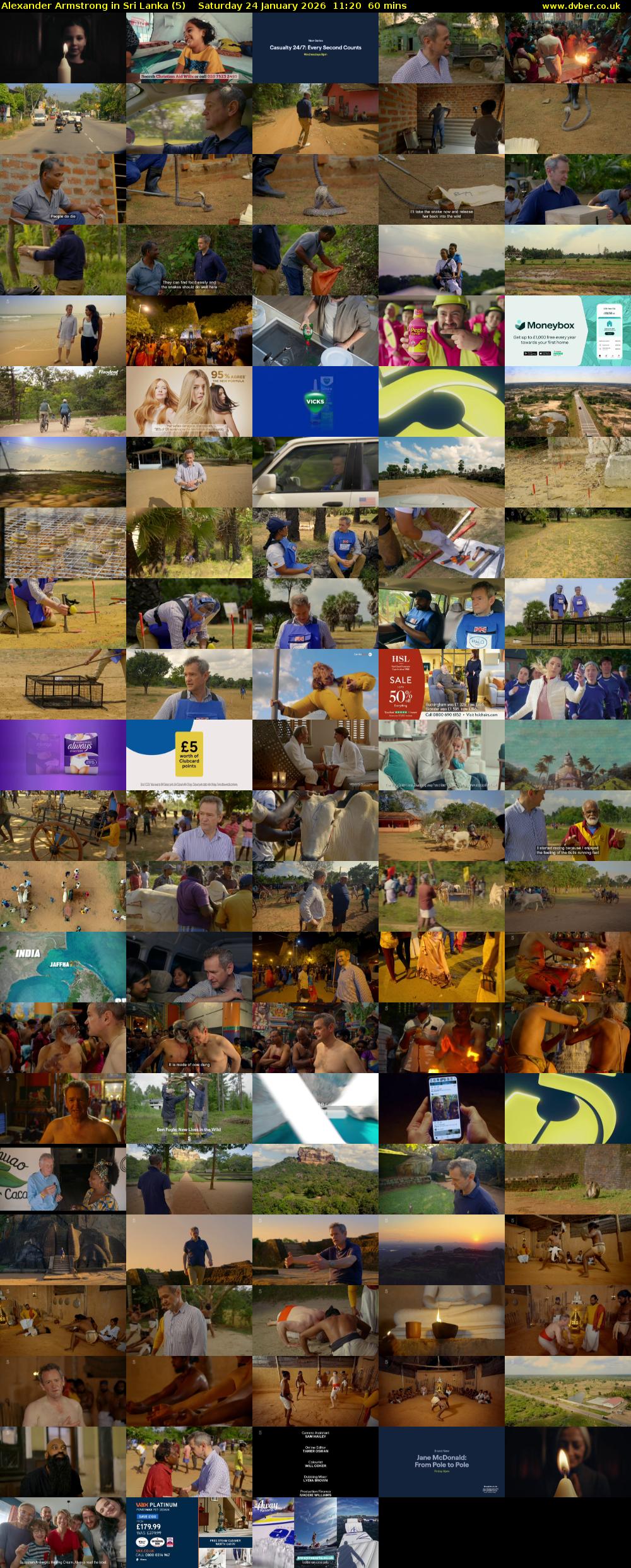 Alexander Armstrong in Sri Lanka (5) Saturday 24 January 2026 11:20 - 12:20