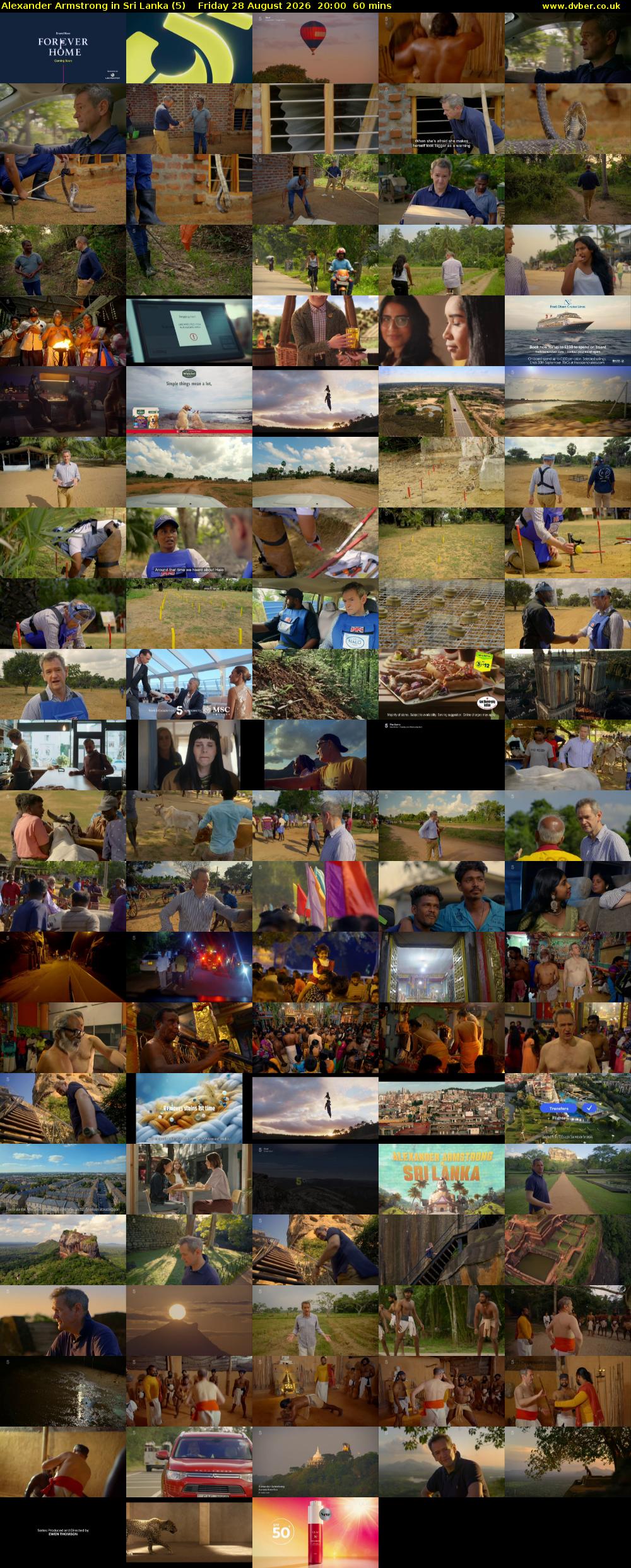 Alexander Armstrong in Sri Lanka (5) Friday 28 August 2026 20:00 - 21:00
