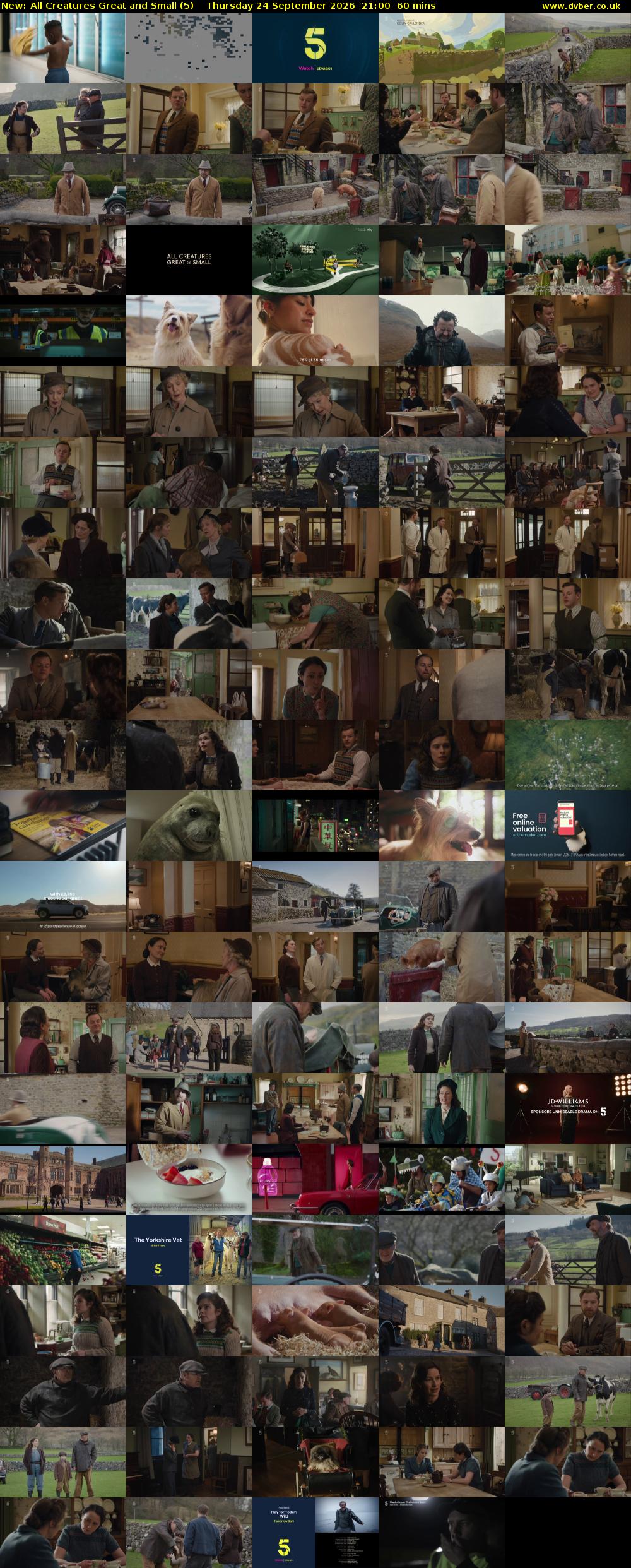 All Creatures Great and Small (5) Thursday 24 September 2026 21:00 - 22:00