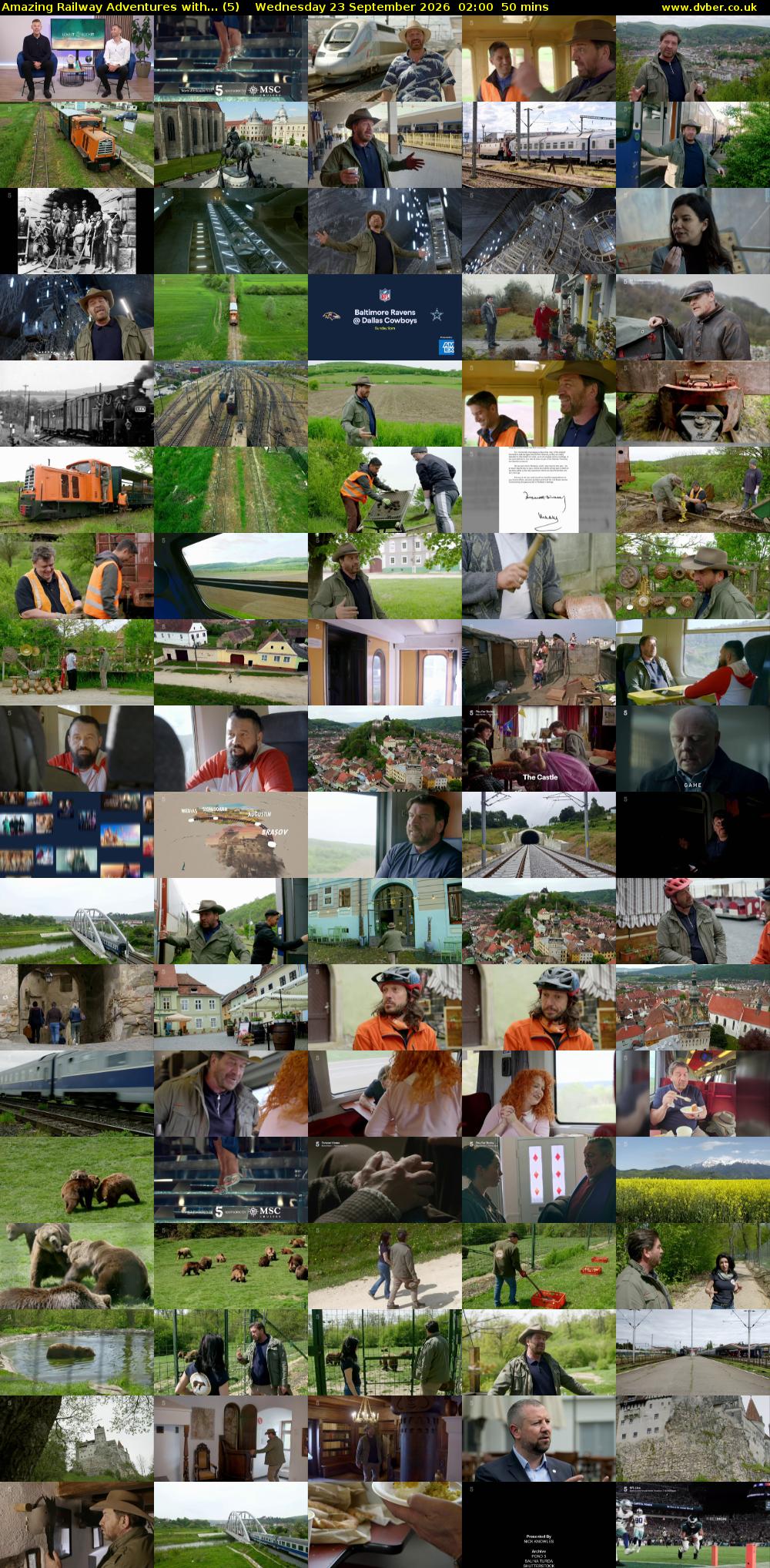 Amazing Railway Adventures with... (5) Wednesday 23 September 2026 02:00 - 02:50